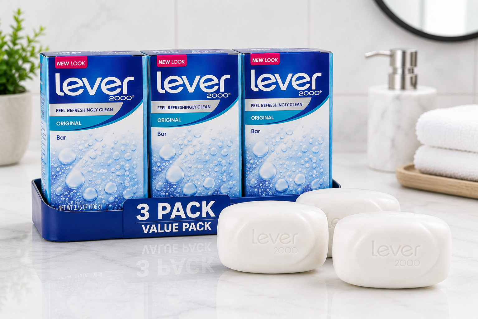Lever 2000 Original Refreshing Bar Soap, 3.75 OZ 8 Count