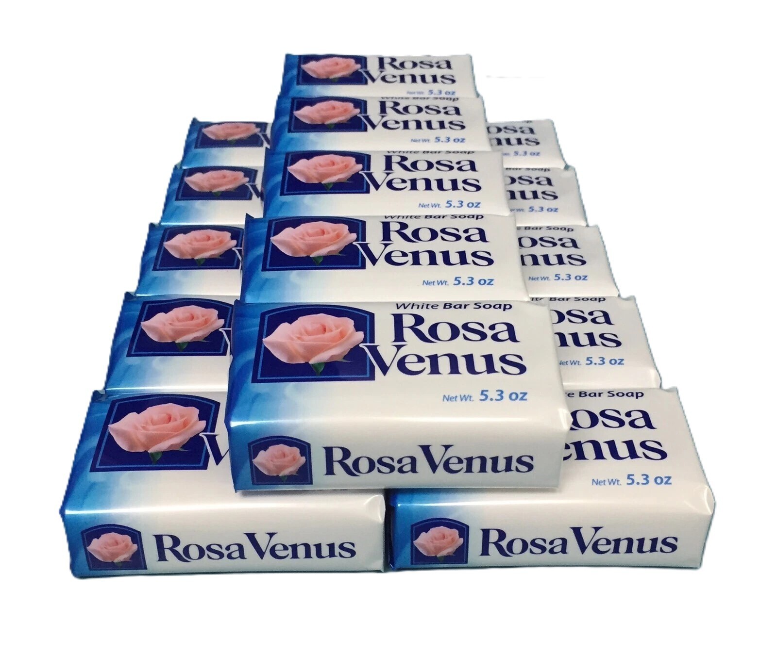 Lot of 28 Rosa Venus Pink Bar Soap (5.3 oz each bar). Free Shipping! White& Pink