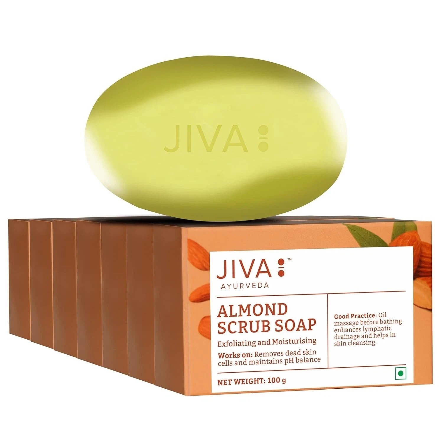 Almond Soap 100gm | Controls Acne, Pimples & Blackheads | (Pack of 7) u838
