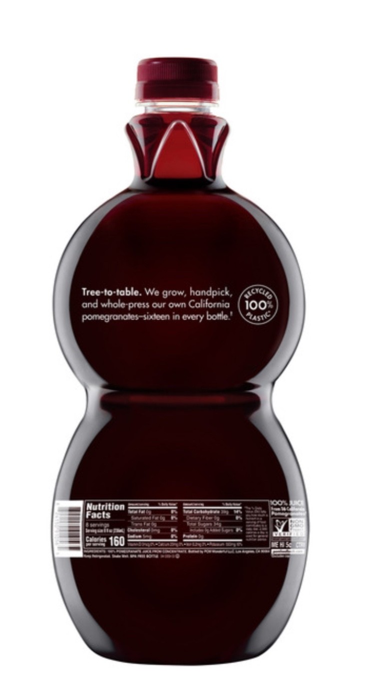 2 Bottles 100% POM Pomegranate Juice, 64 Fl Oz Each