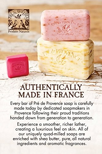 Pre de Provence Artisanal French Soap Bar Enriched with Shea Butter, Honey