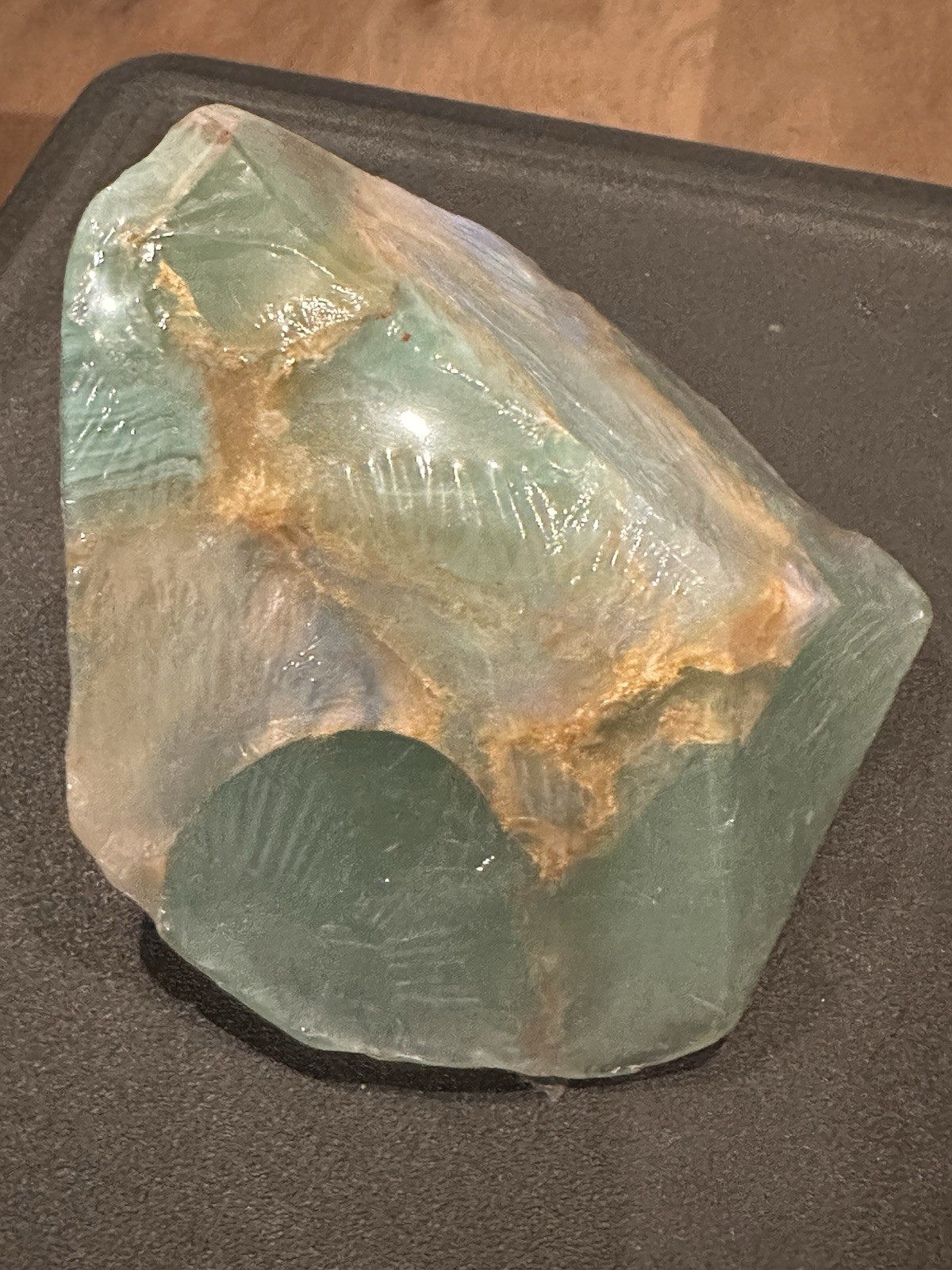 T.S. Pink SoapRocks Jewel Collection – White Opal In Jade-6oz -New-Wrapped