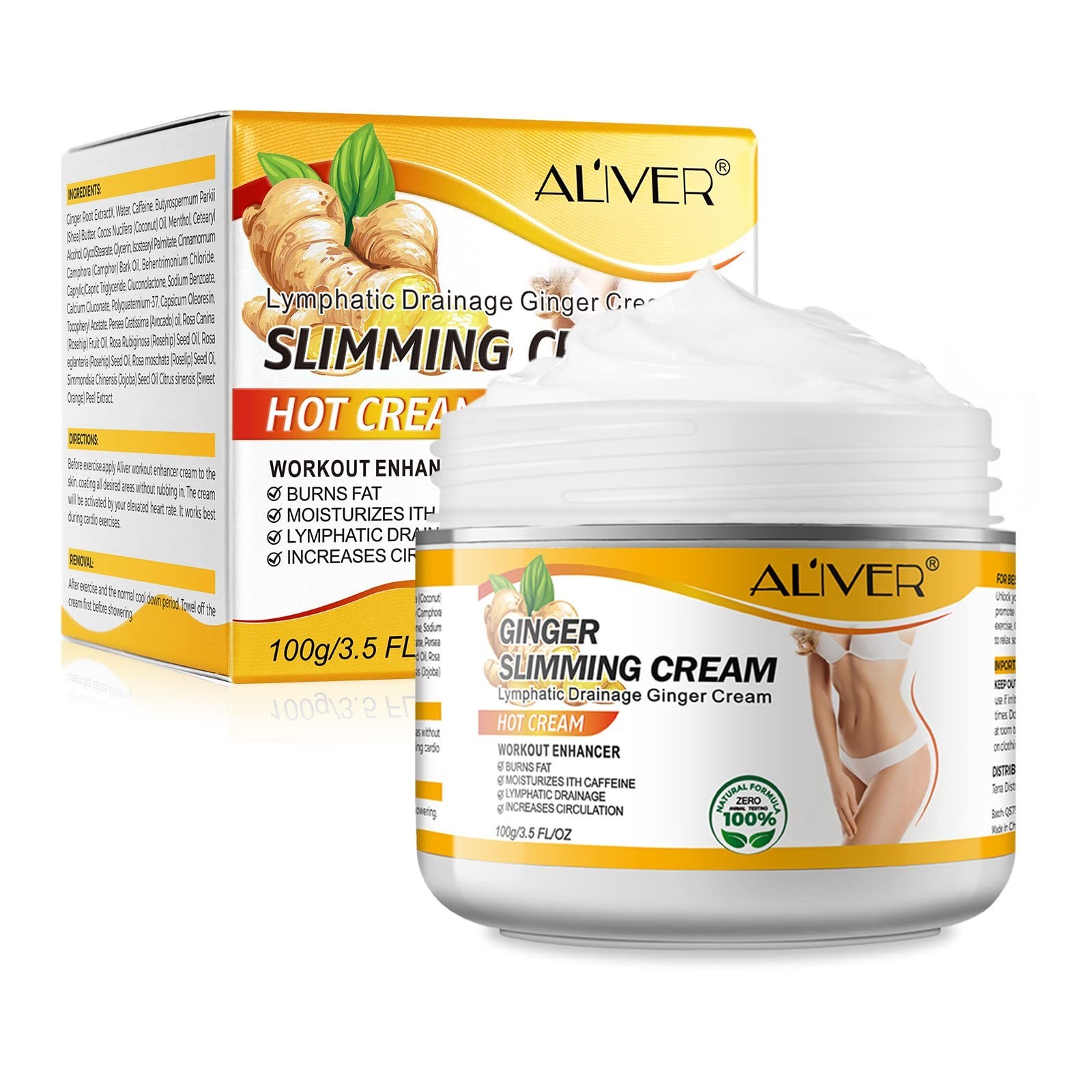Ginger Slimming Cream – Hot Fat Burning Weight Loss Full Body Anti-Cellulite …