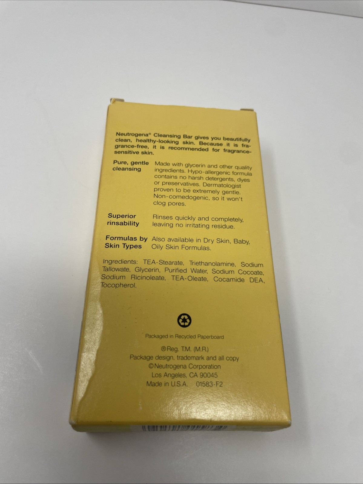 Neutrogena Transparent Facial Bar, Fragrance-Free 3-Pack (3.5 oz each)