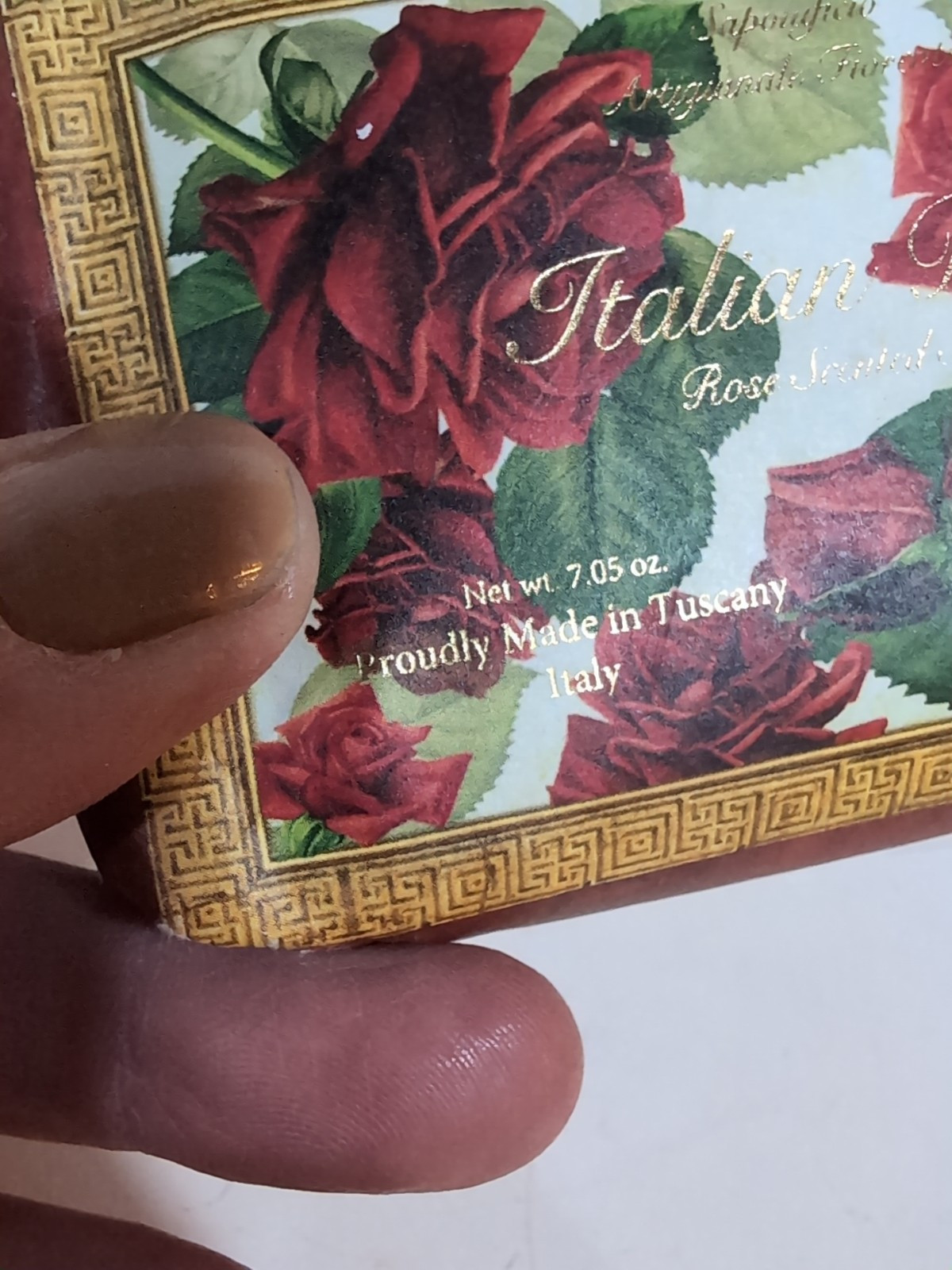 NEW Saponificio Artigianale Fiorentino Italian Rose 7.5 Oz. Soap Set Of 2 Soap