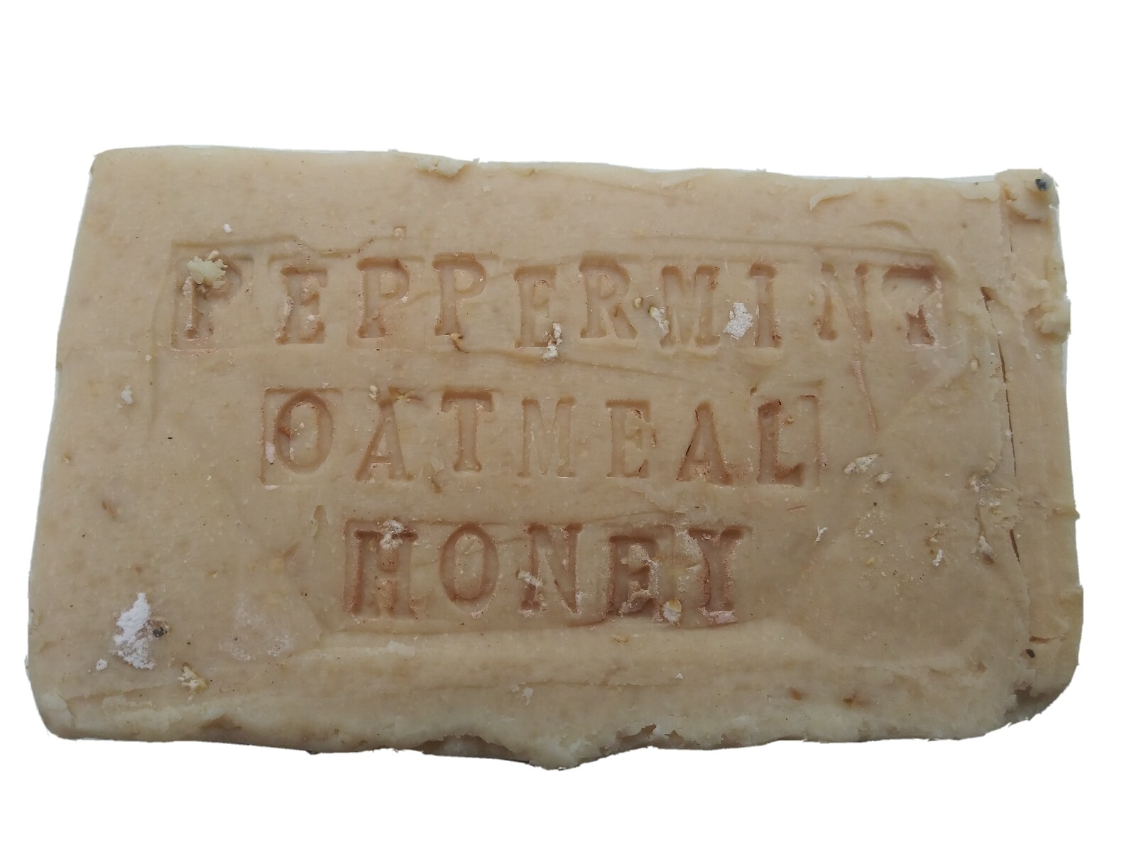 PEPPERMINT OATMEAL & HONEY GOAT MILK SOAP HAPPY GOAT CREAMERY PURE ESSENTIAL OIL