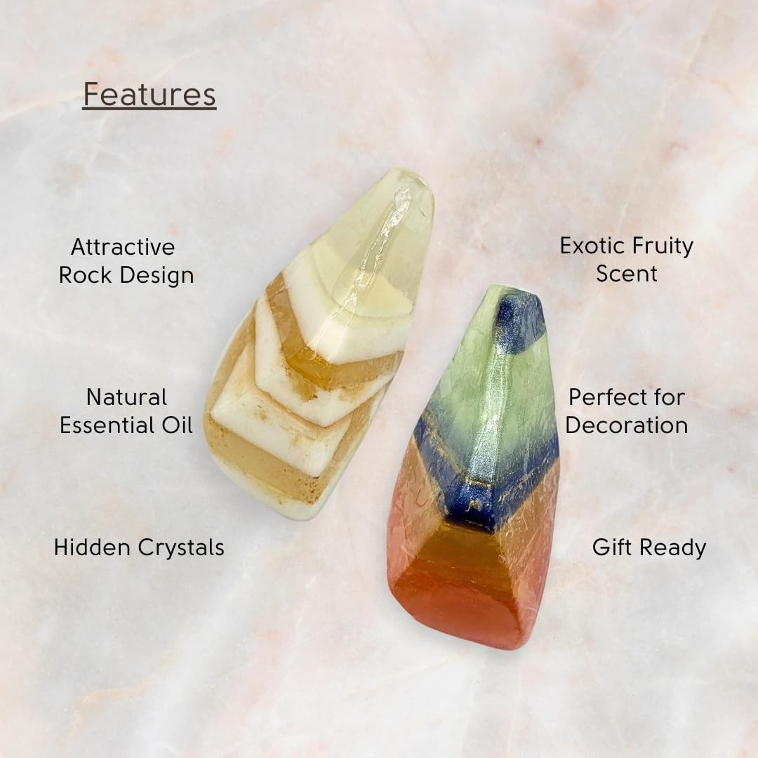 Earth & Home Rocksoap Bar Soap-Gemstone Soaps with Real Crystals Inside- Mois…
