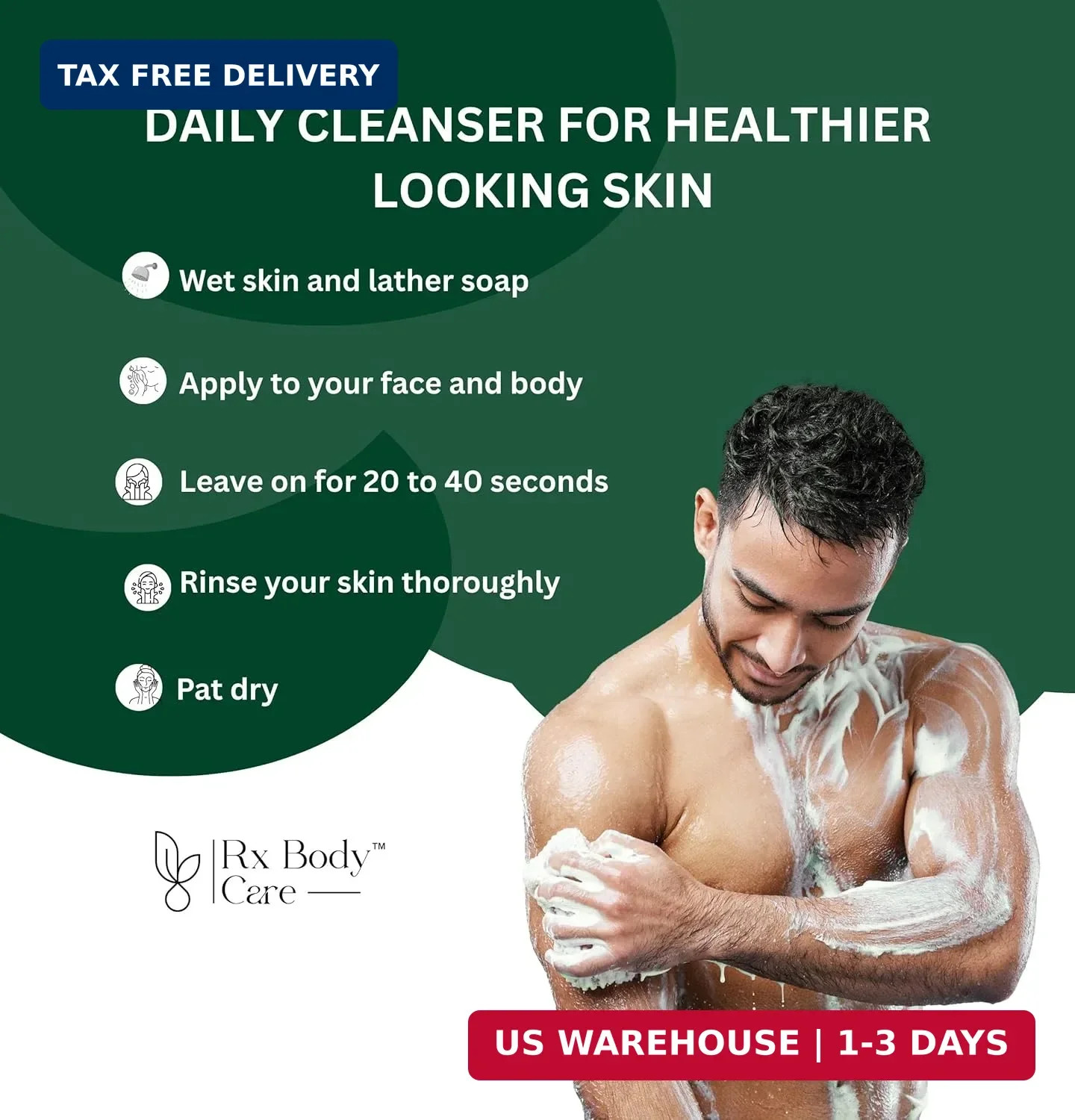Tea Tree Oil Soap Bar For Face & Body 4.0 oz – Antifungal Antiseptic Cleanser Ag