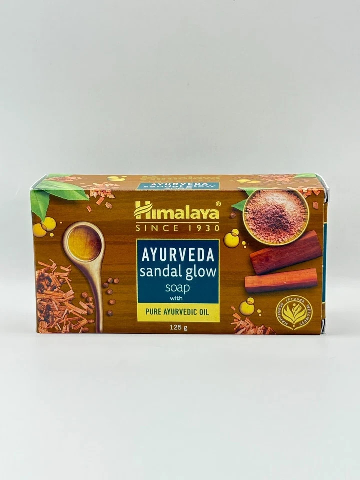 Himalaya Ayurveda Sandal Glow Soap Nourishes & Softens Skin, 8×125 gm Multipack