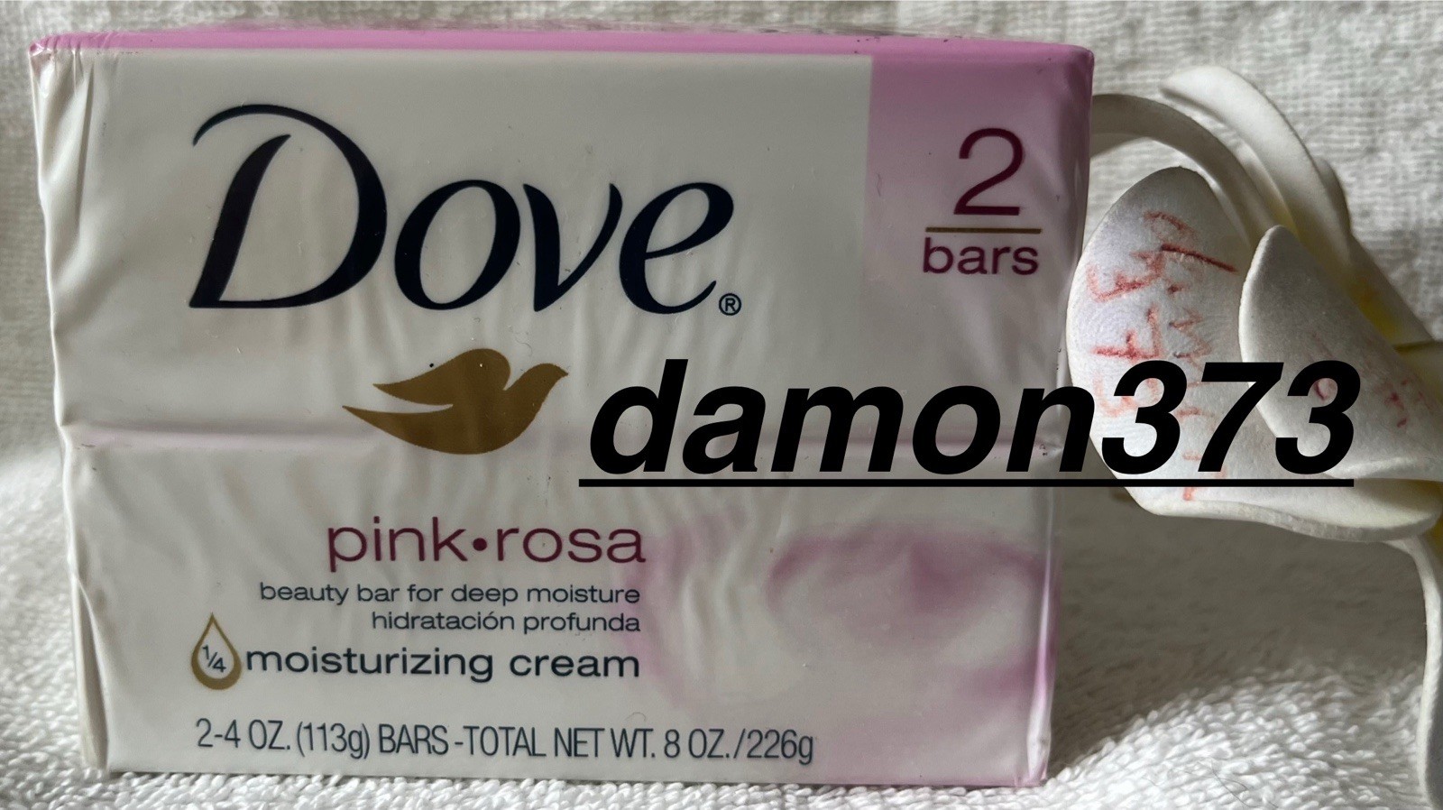 DOVE***PINK***Beauty Bar (2 BARS)~~4 OZ/113g EACH~~BRAND NEW/SEALED