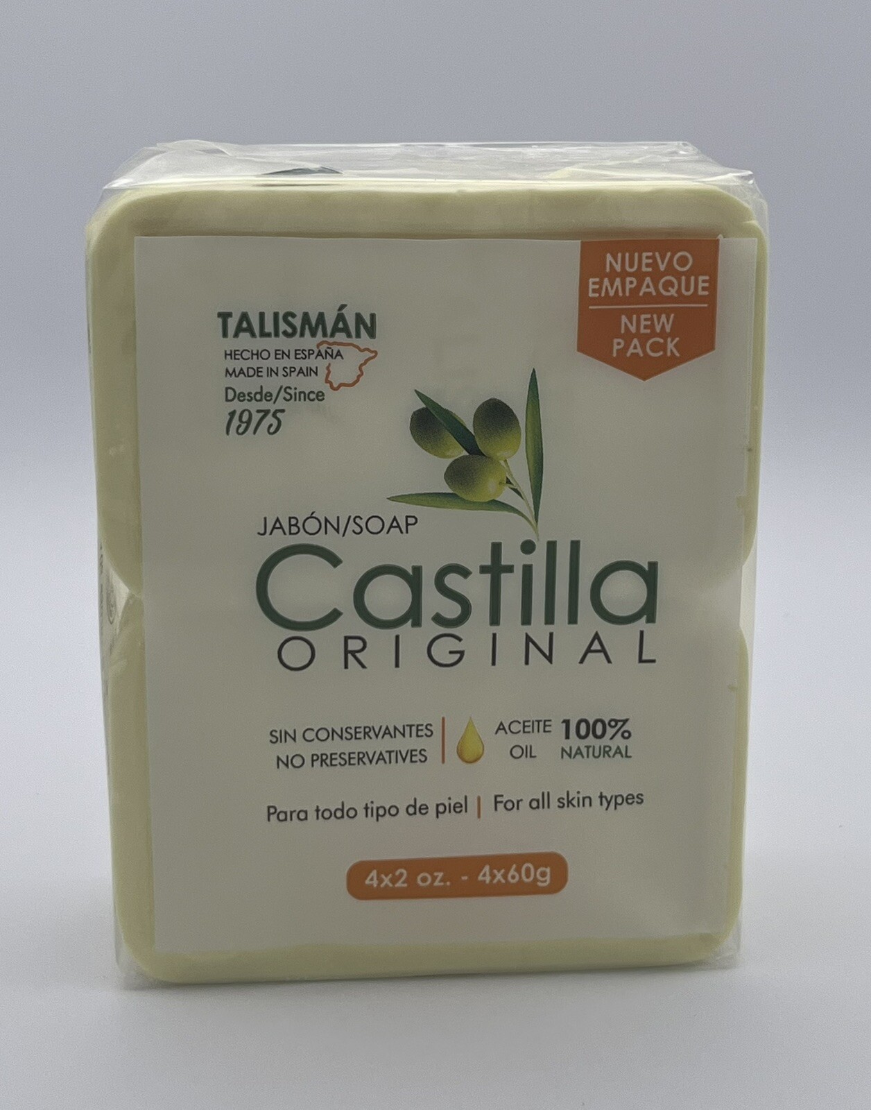 (4) bars Pack Castile Soap Bars Talisman Jabon Castilla -2 oz Each Fresh!!!