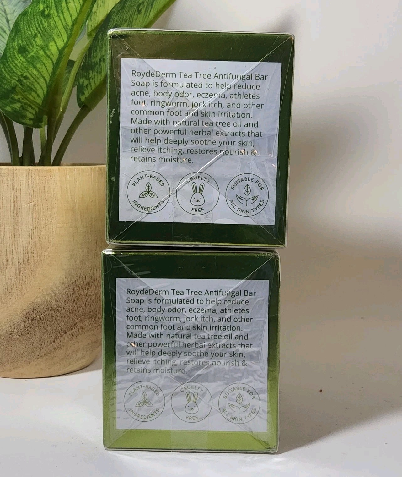 4 Bars – Roycederm Tea Tree Oil Antifungal Soap – 4 oz EACH Bar – Exp 12/2027