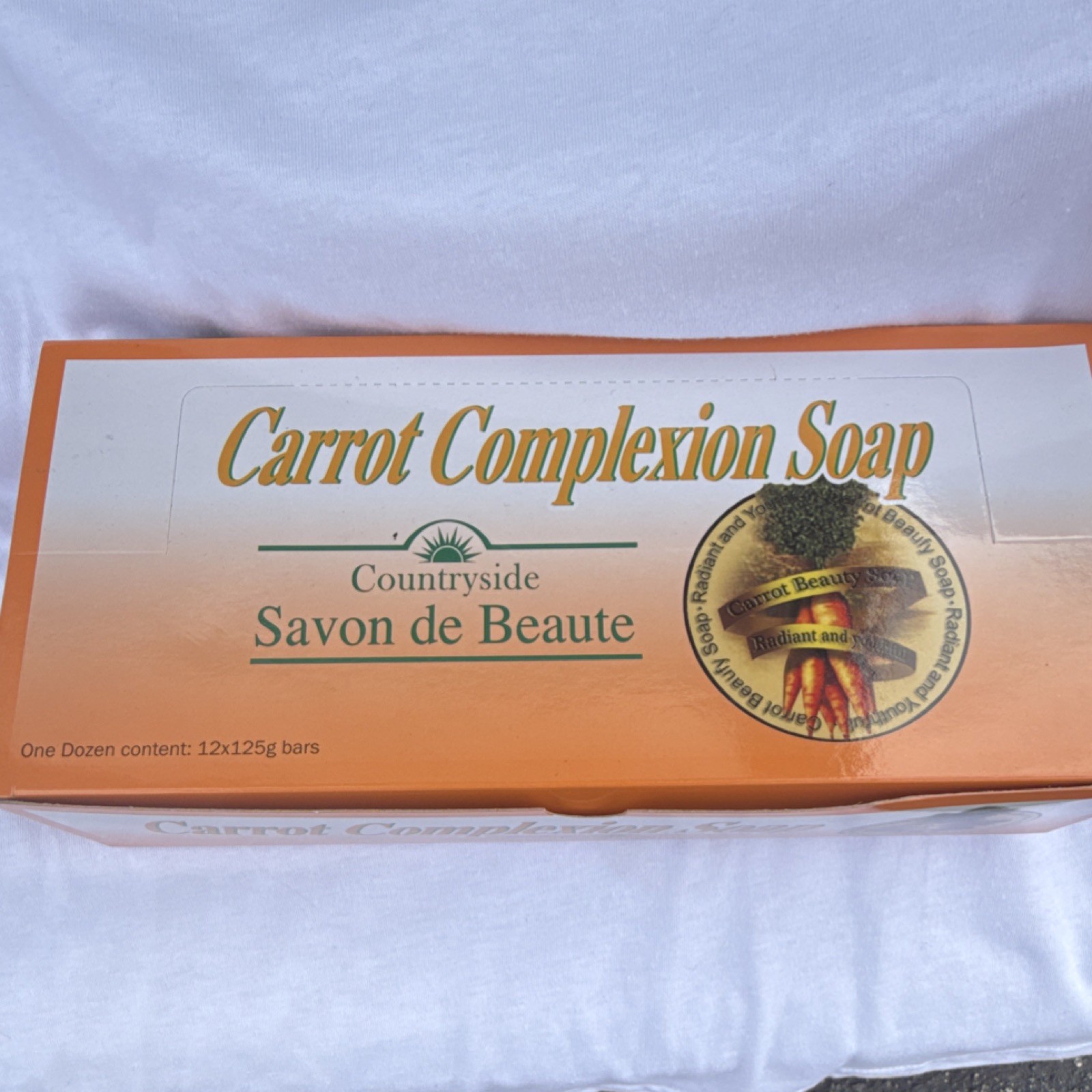 Countryside Quad-Milled Carrot Extract Savon de Beaute Beauty Bar 125g