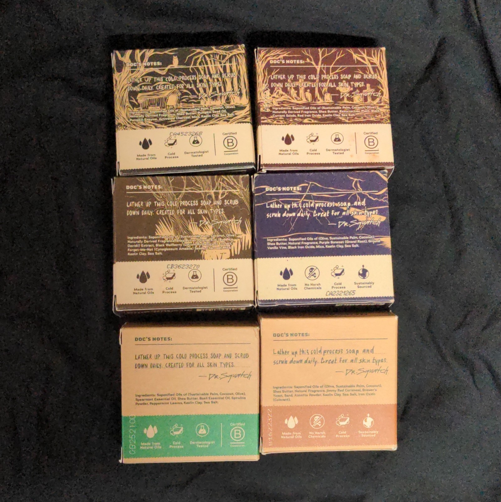 Dr. Squatch 4 Halloween Ltd. Edition And 2 Reg. 6 Bricc Total