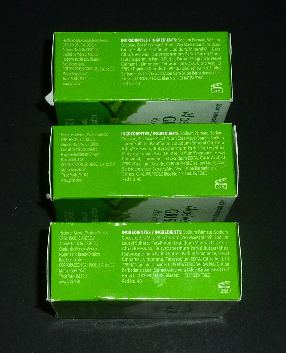Grisi Aloe Vera Natural Bar Soap. Cleans & Protects your Skin. 3.5 Oz. (3 PACK)