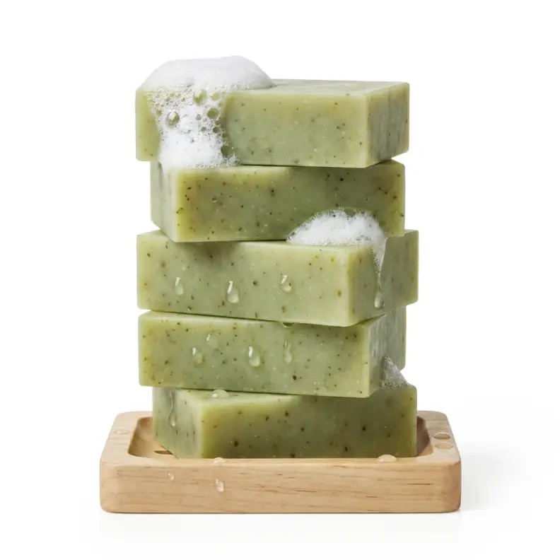 Wakame Scrub Cold Process Soap Bar | Exfoliating Seaweed Handmade Soap