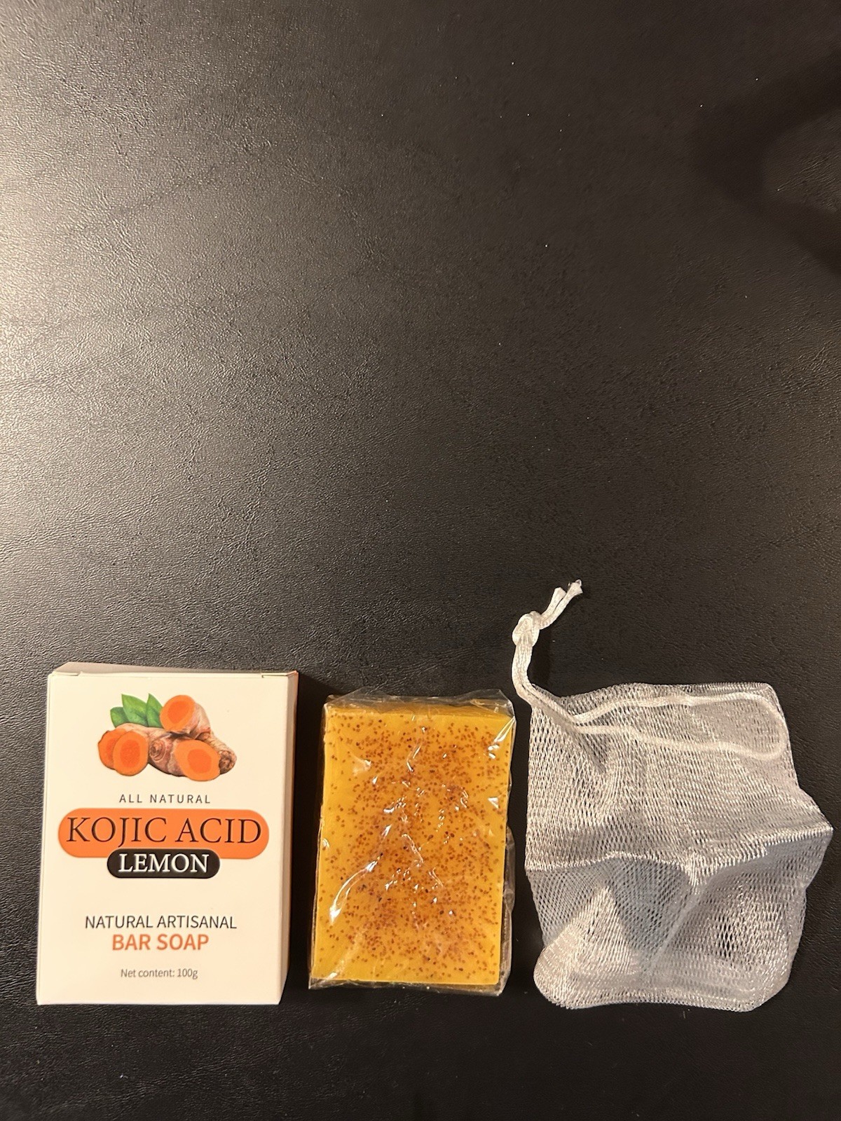 Kojic Acid Lemon Soap Bar 100g (2 Bars) All Natural Moisturizing