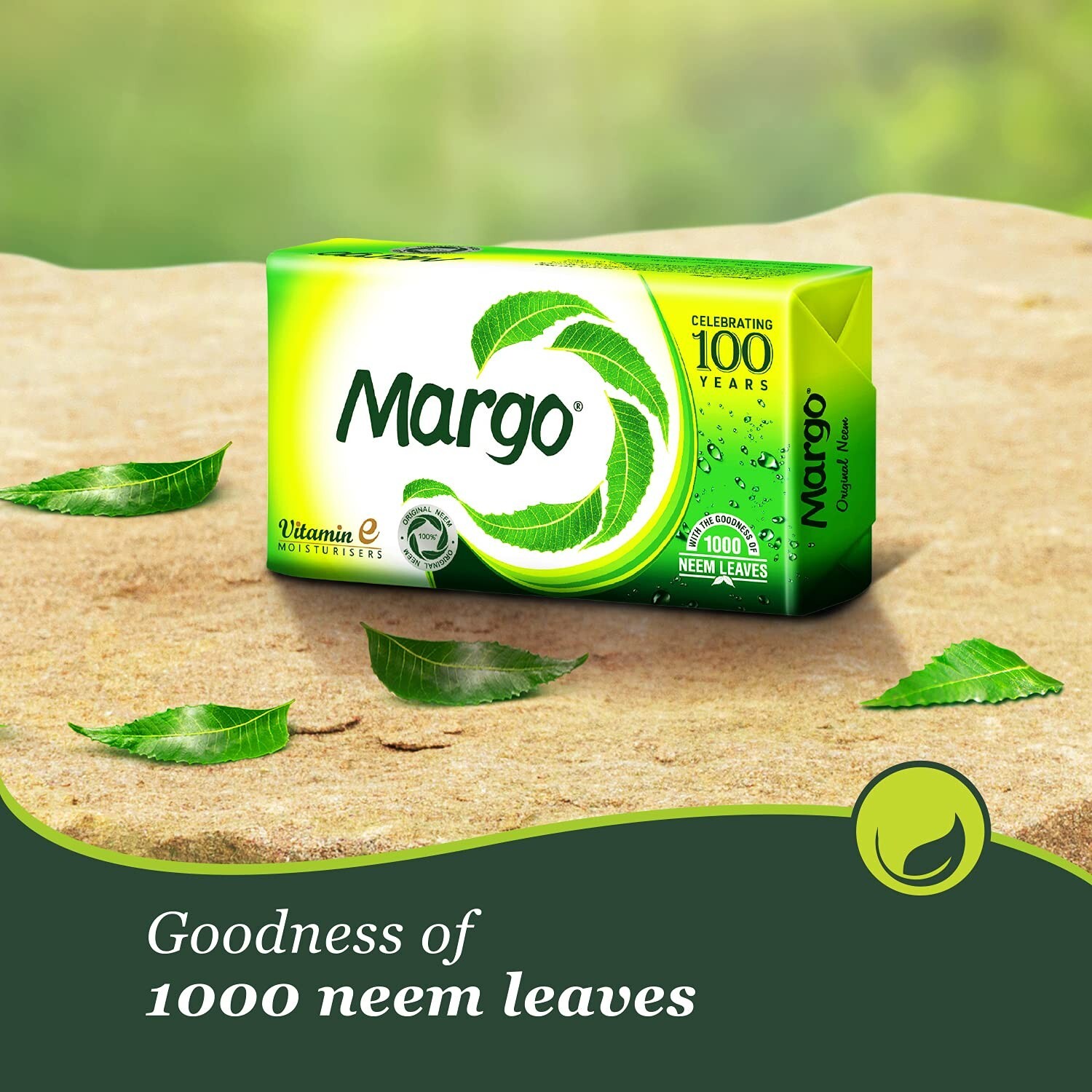 Margo Original Neem Soap With Goodness of Neem Leaves Infused Vitamin E- Pack 8