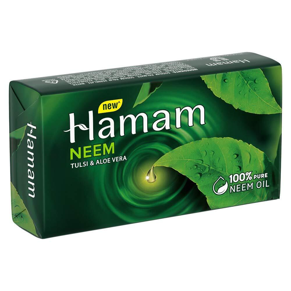 Hamam Neem, Tulsi & Aloe Vera Ayurvedic Soap Bar – Pack of 3 -Free Ship