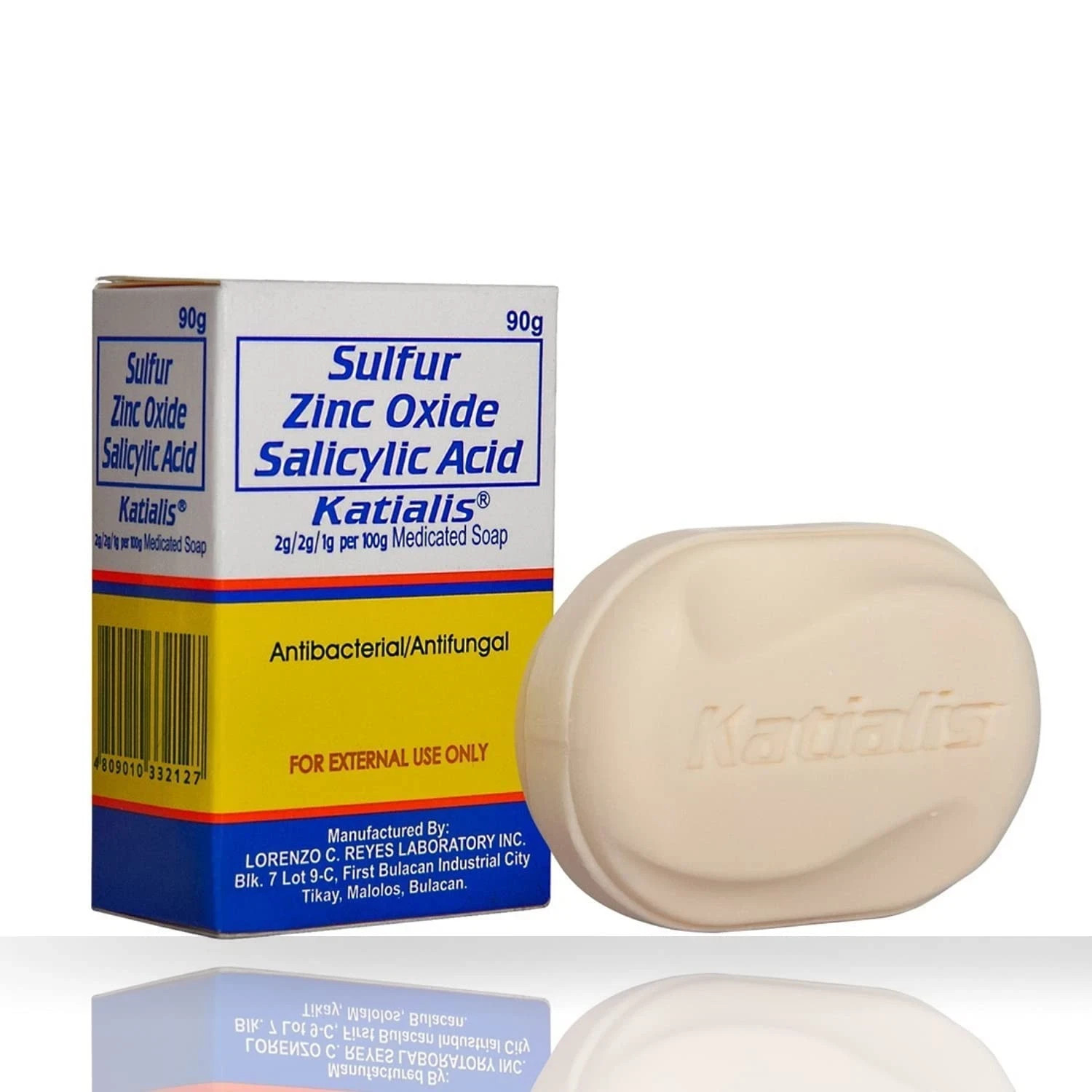 KATIALIS SOAP – Pack of 6 – Sulfur Zinc Oxide Salicylic Acid 90g