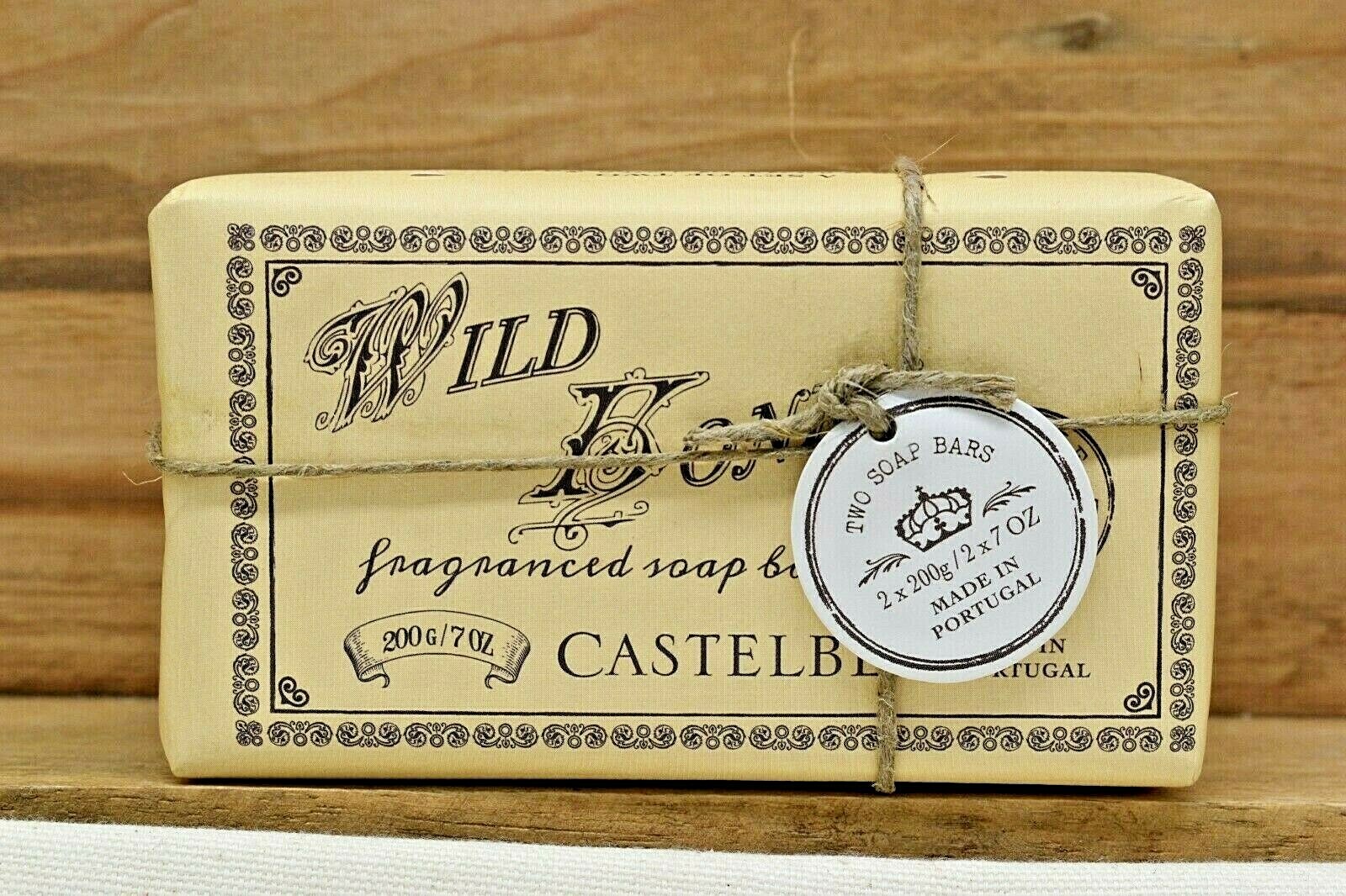 1 set of 2 CASTELBEL Wild Honey Fragranced Soap Bars Made in Portugal 2 x 7 oz