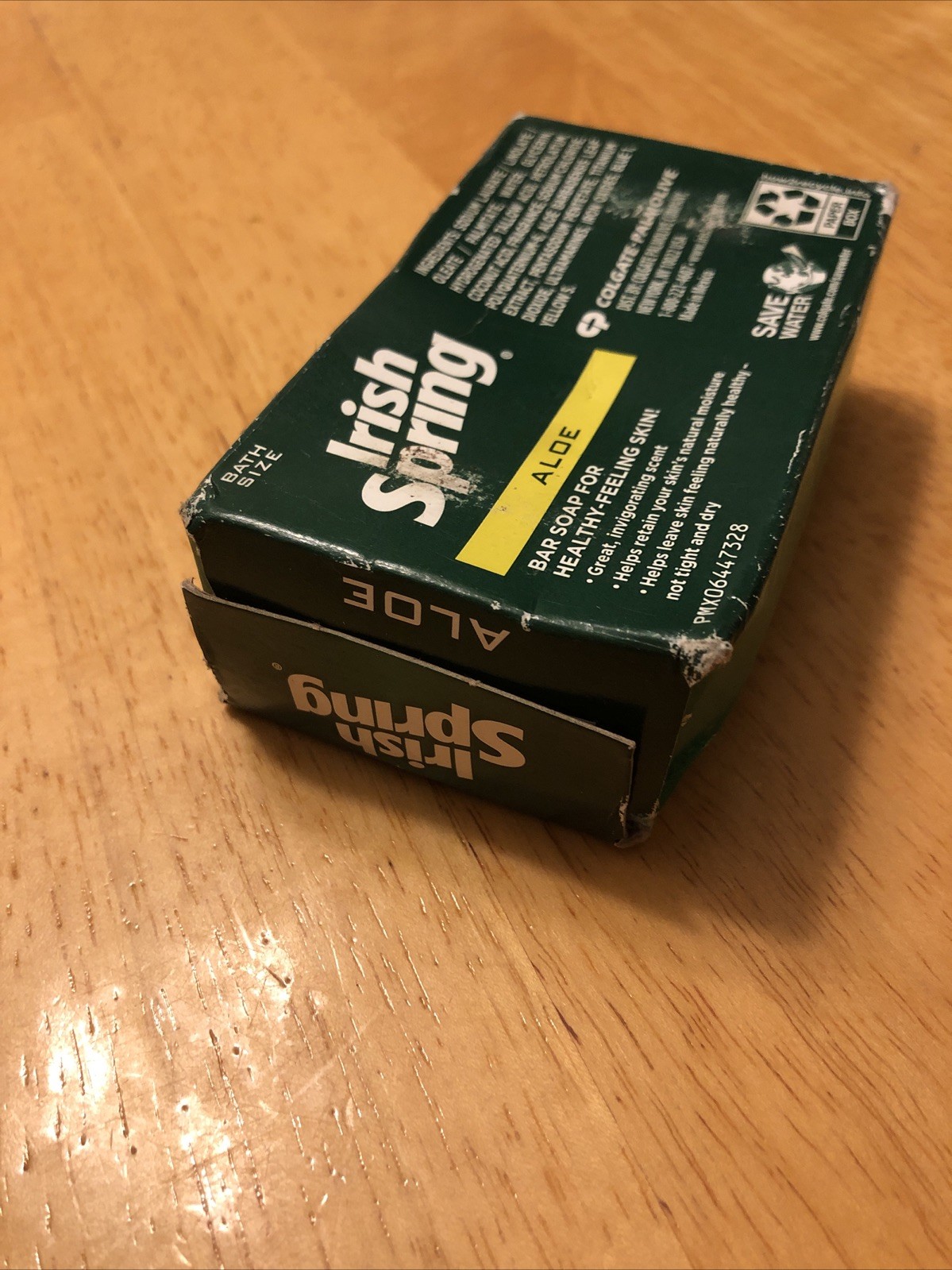 Irish Spring Aloe Deodorant Soap – 3.7 oz New NIB *Box Has Been Scrunched* Qty 1