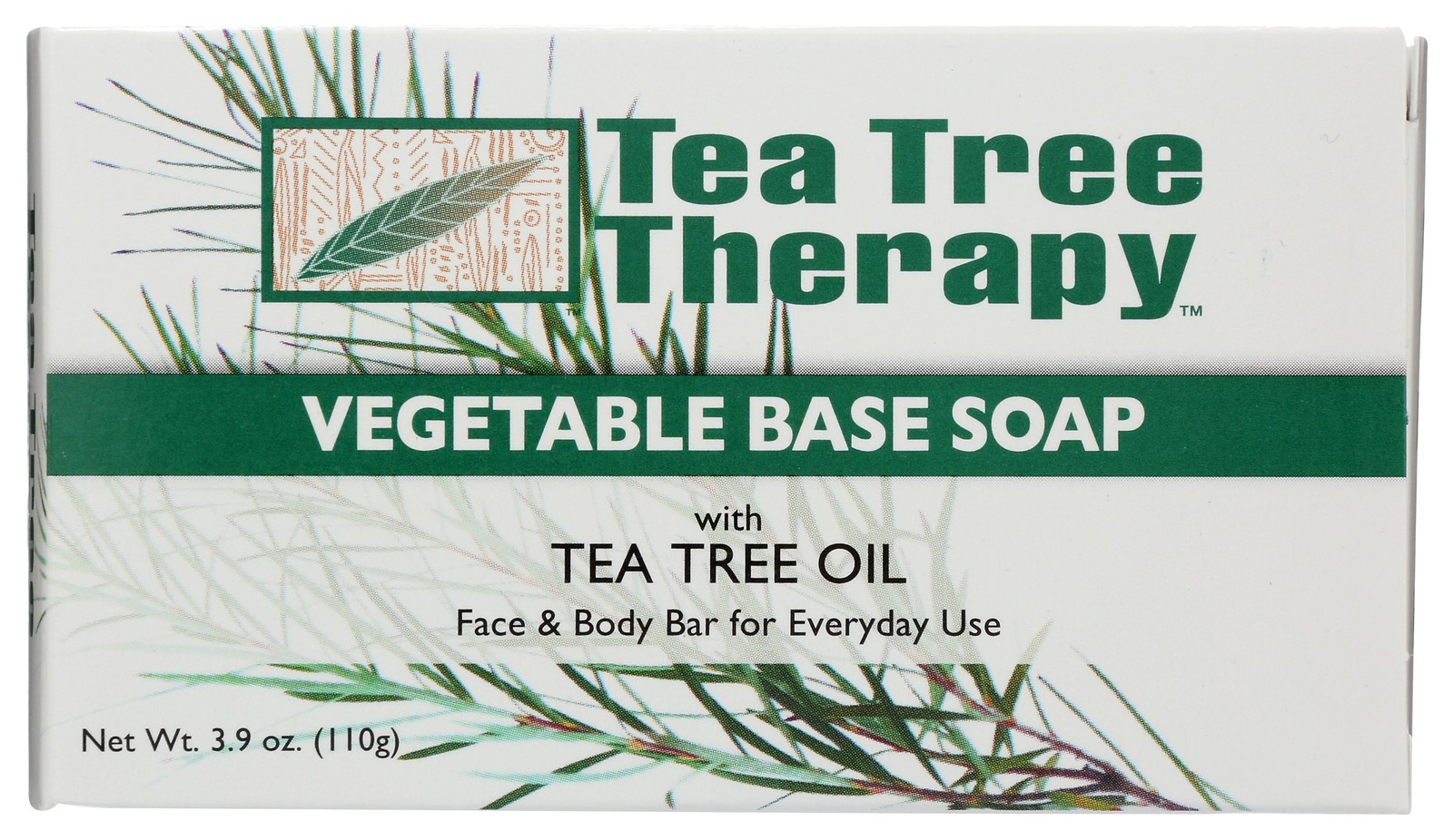 Tea Tree Therapy Vegetable Base Soap With Oil 3.9 Oz 3 Pack