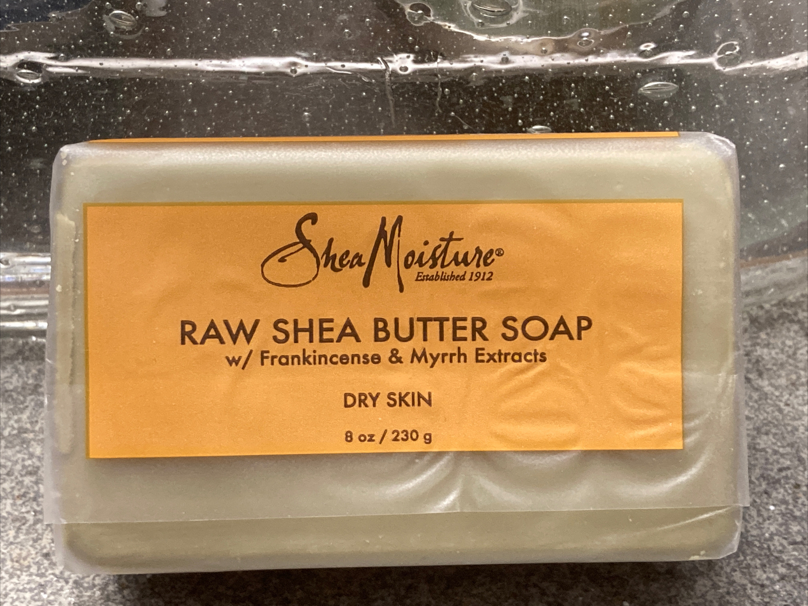 3)SHEA MOISTURE RAW SHEA BUTTER SOAP W FRANKINCENSE & MYRRH EXTRACTS 4 DRY SKIN