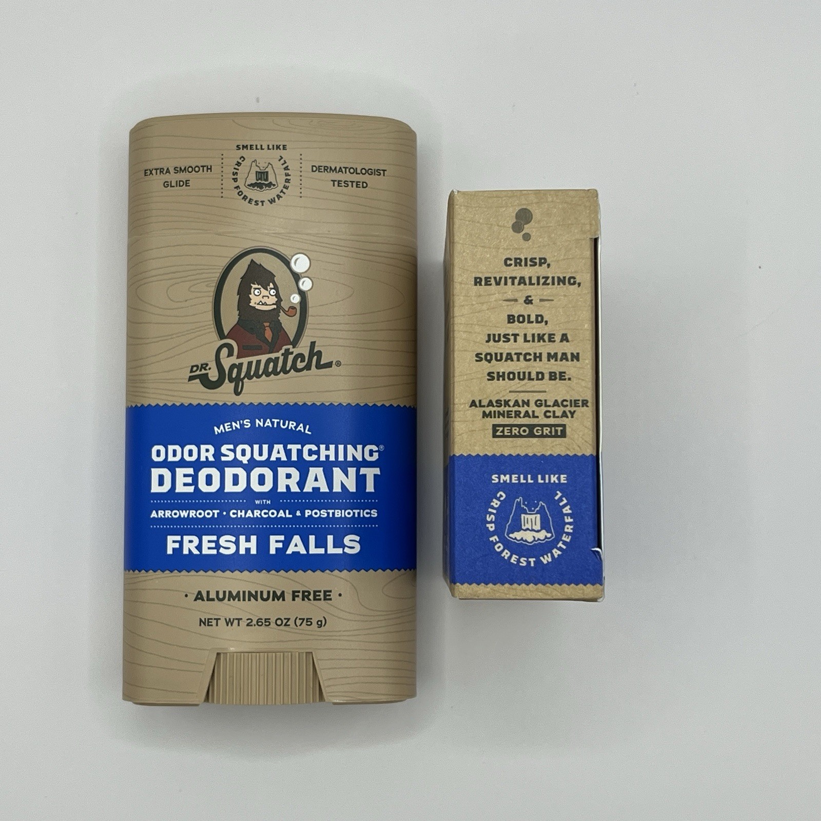 Dr. Squatch Fresh Falls Bundle 5oz Soap & 2.65oz Deodorant All Natural BRAND NEW