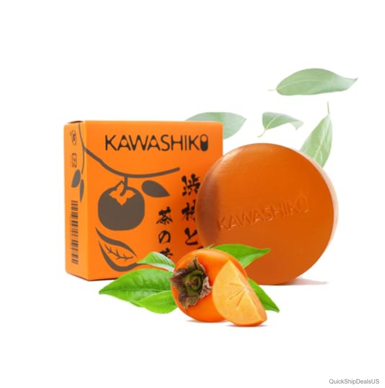 Persimmon Soap Bar 100g Body Odor Eliminator Green Tea Handmade Japanese Men