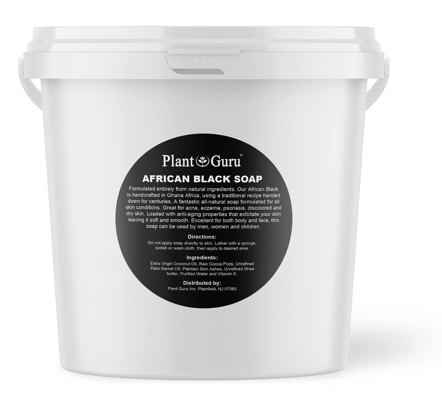 Pure African Black Soap for Face & Body