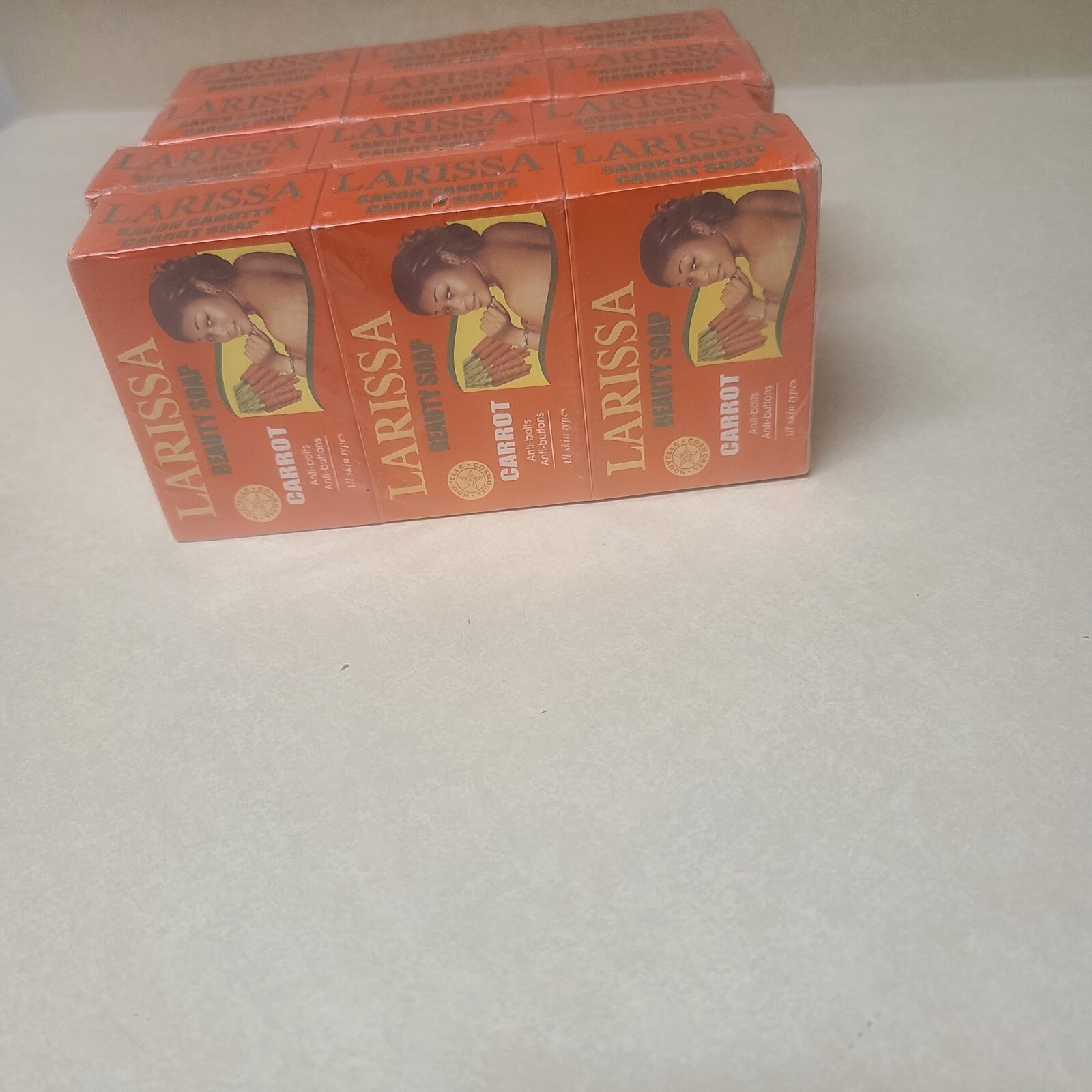 Larissa Lightening Brightening Carrot Beauty Soap All Skin Types Pack of 6