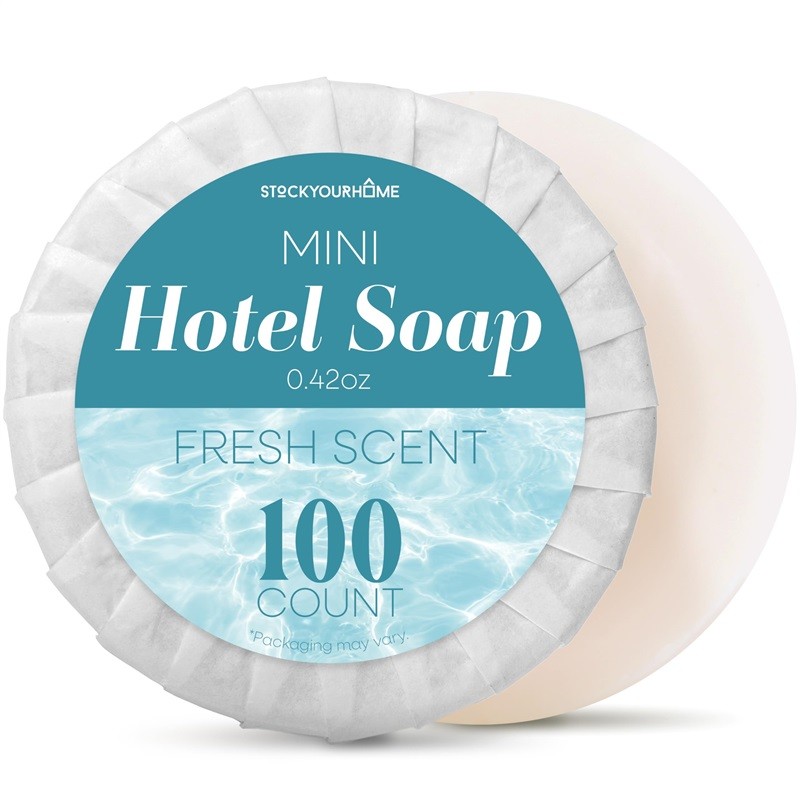 Stock Your Home Bulk Hotel Soap Bars 100 Ct Fresh Scent Travel Size Hand Soap