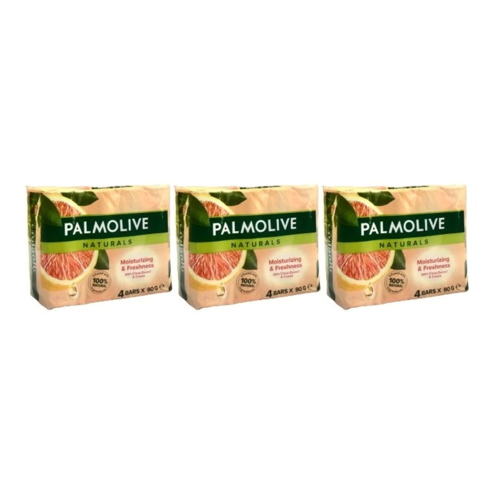 Palmolive Moisturizing Freshness Citrus Cream, 12 Bars x 90g Each