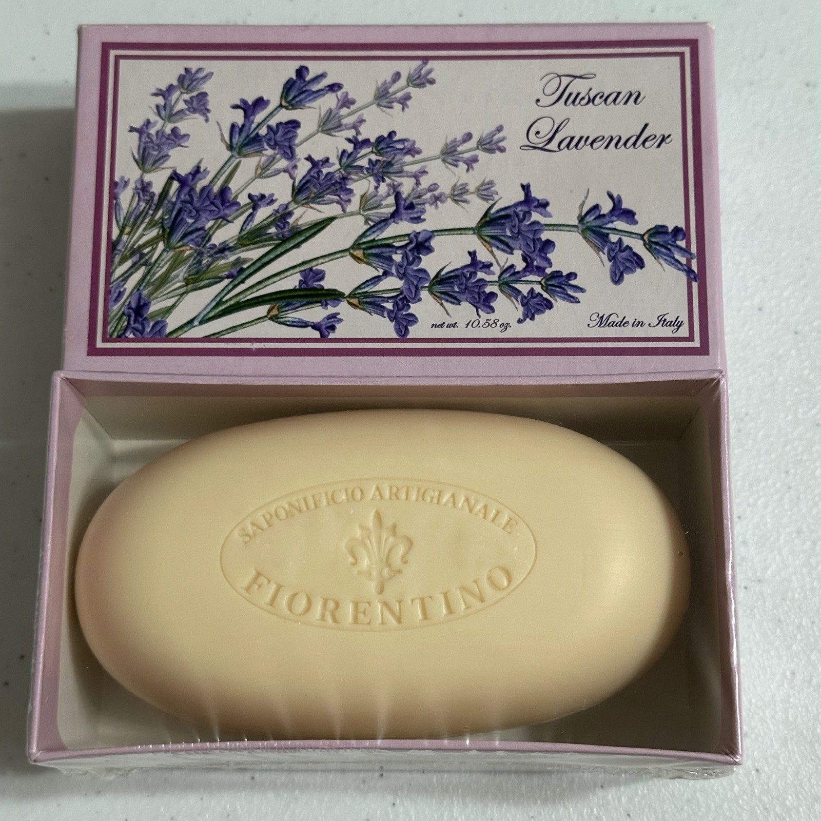 Saponificio Artigianale Fiorentino Tuscan Lavender Bar Soap Made in Italy NEW