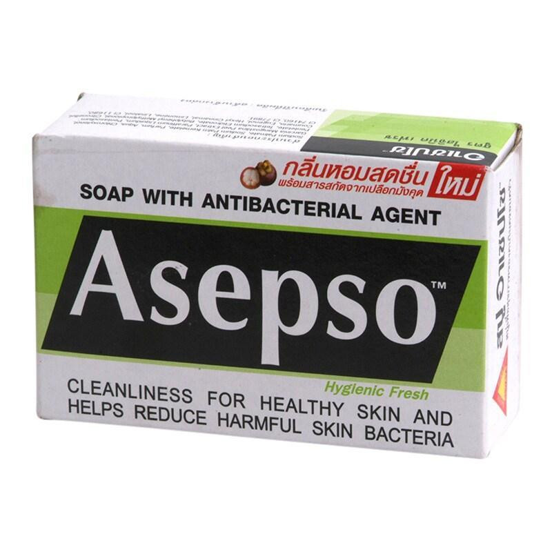 Asepso Hygienic Fresh Antibacterial Bar Soap with Mangosteen Peel Extract 80gx6