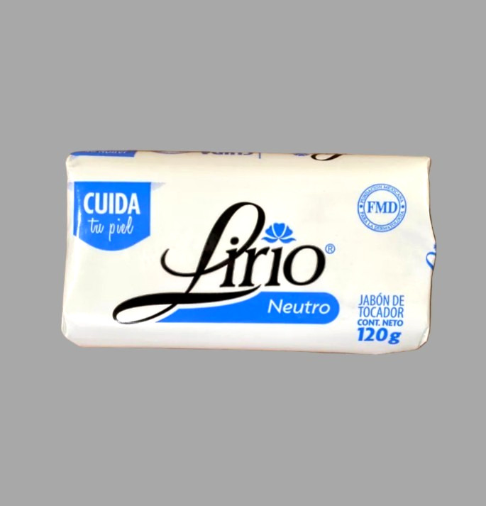 3Pk-Lirio Neutro Jabón de Tocador 120g Mexican Neutral Bar Soap