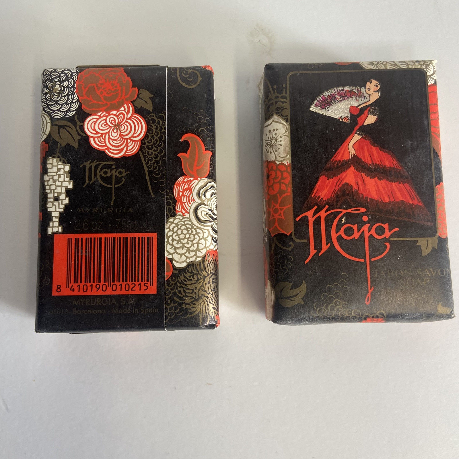 VTG ORIGINAL Maja Myrurgia Soap Set of 3 Bars x 2.6 oz N.O.S. Made in Spain