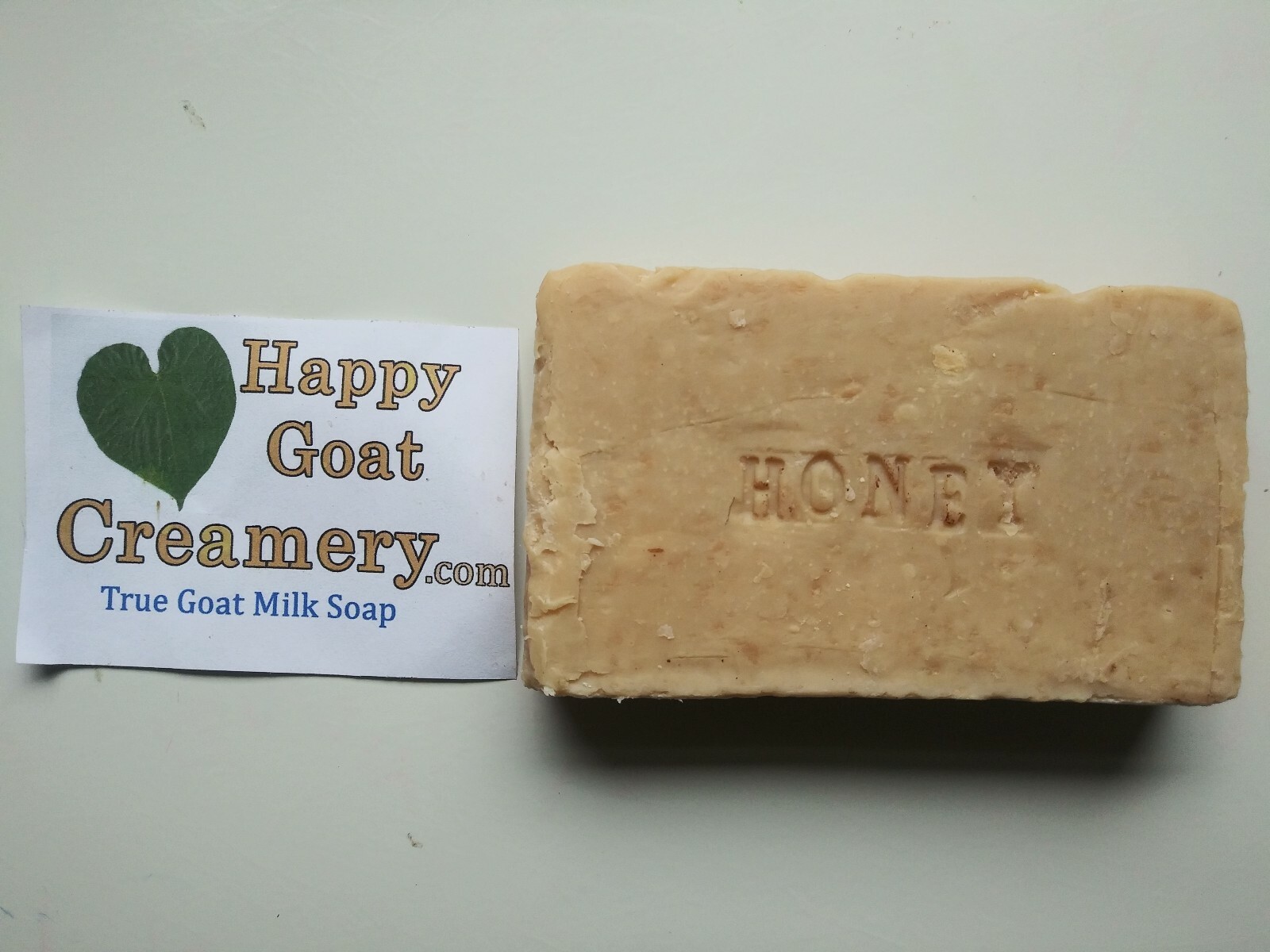 UNSCENTED HONEY GOAT MILK SOAP HAPPY GOAT CREAMERY PURE FOOD GRADE HONEY