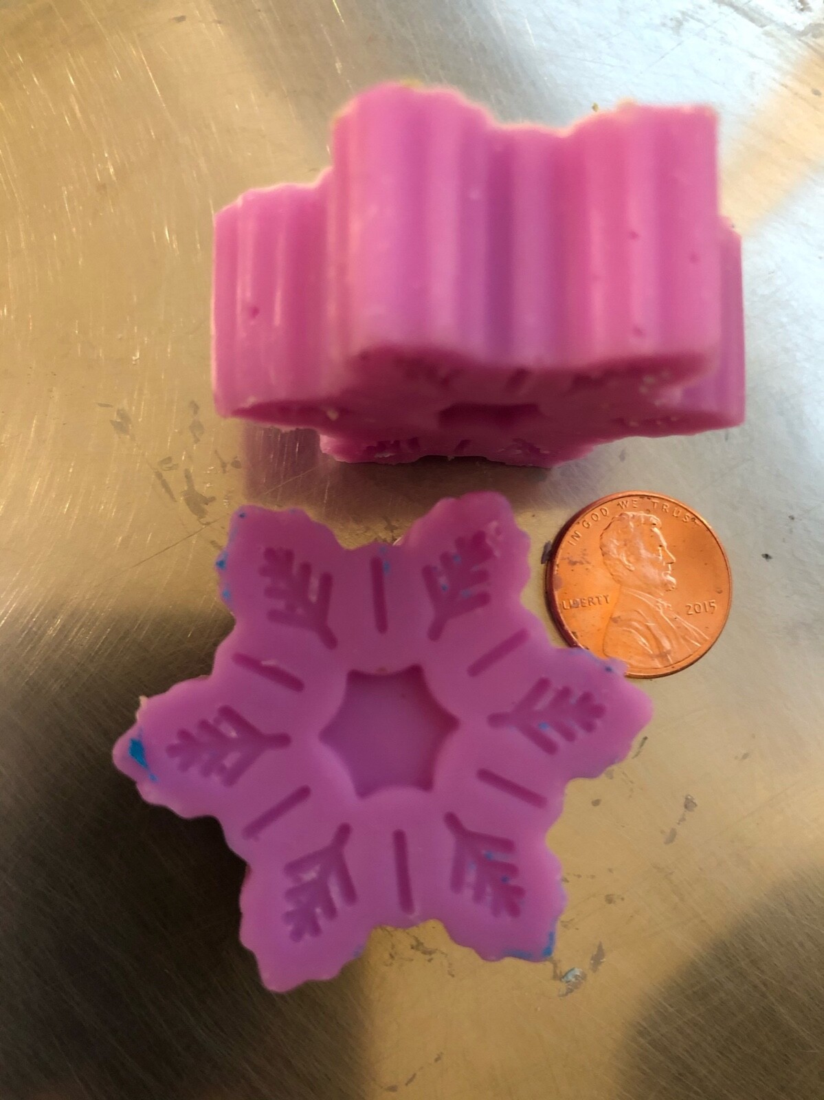 Coworker Birthday Bridal Party Shower Handmade SOAP Snowflakes Dif Colors Scents