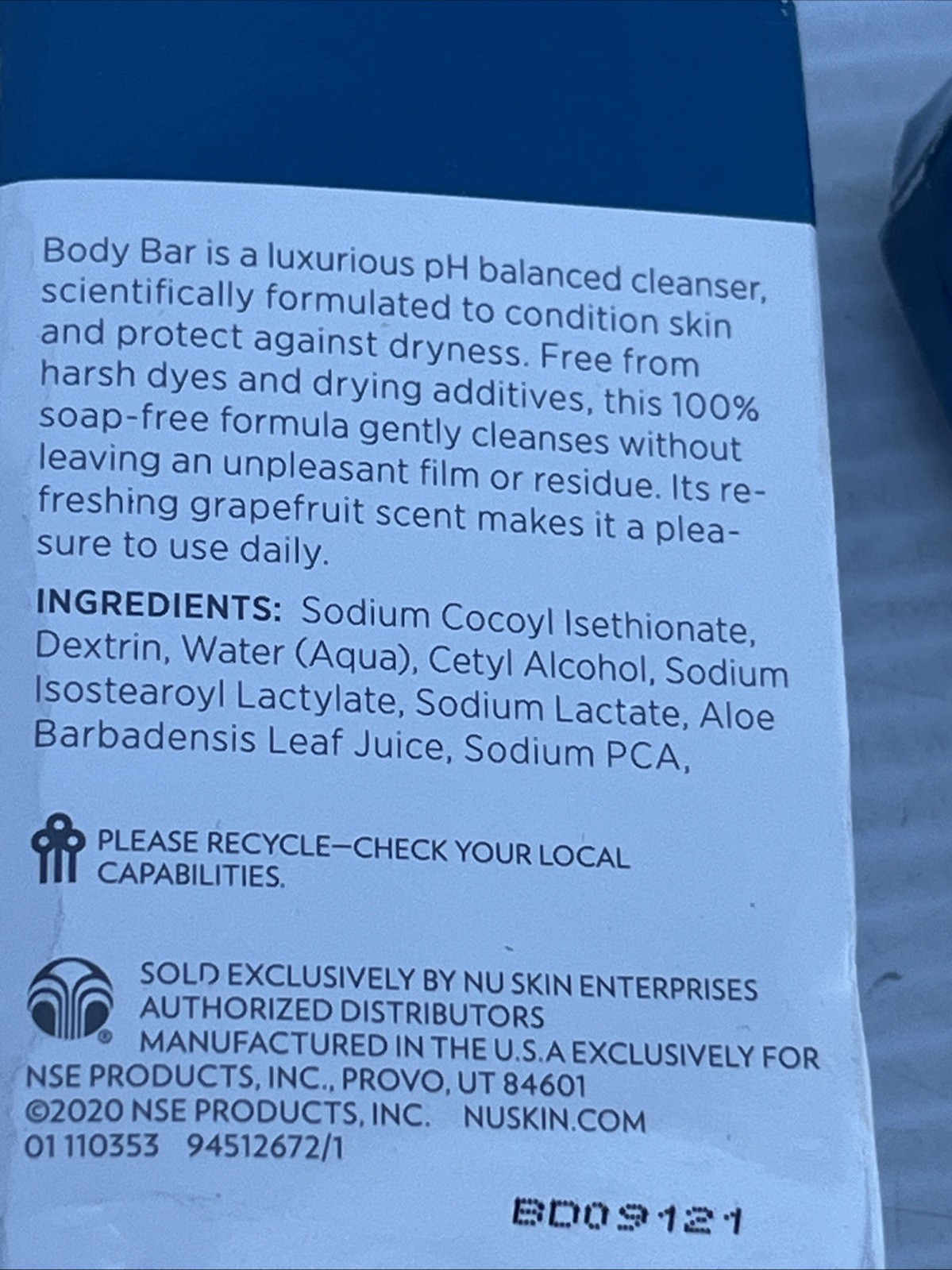 Lot Of 9 Nu Skin Body Bar Soap Gentle Cleansing 4 Oz