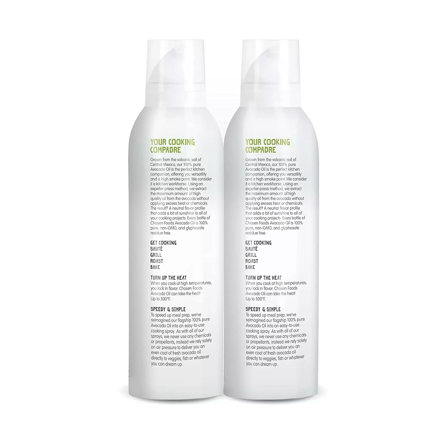 4 Pk Chosen Foods 100% Pure Avocado Oil Spray, Cooking, Dressing, 13.5 oz, Each