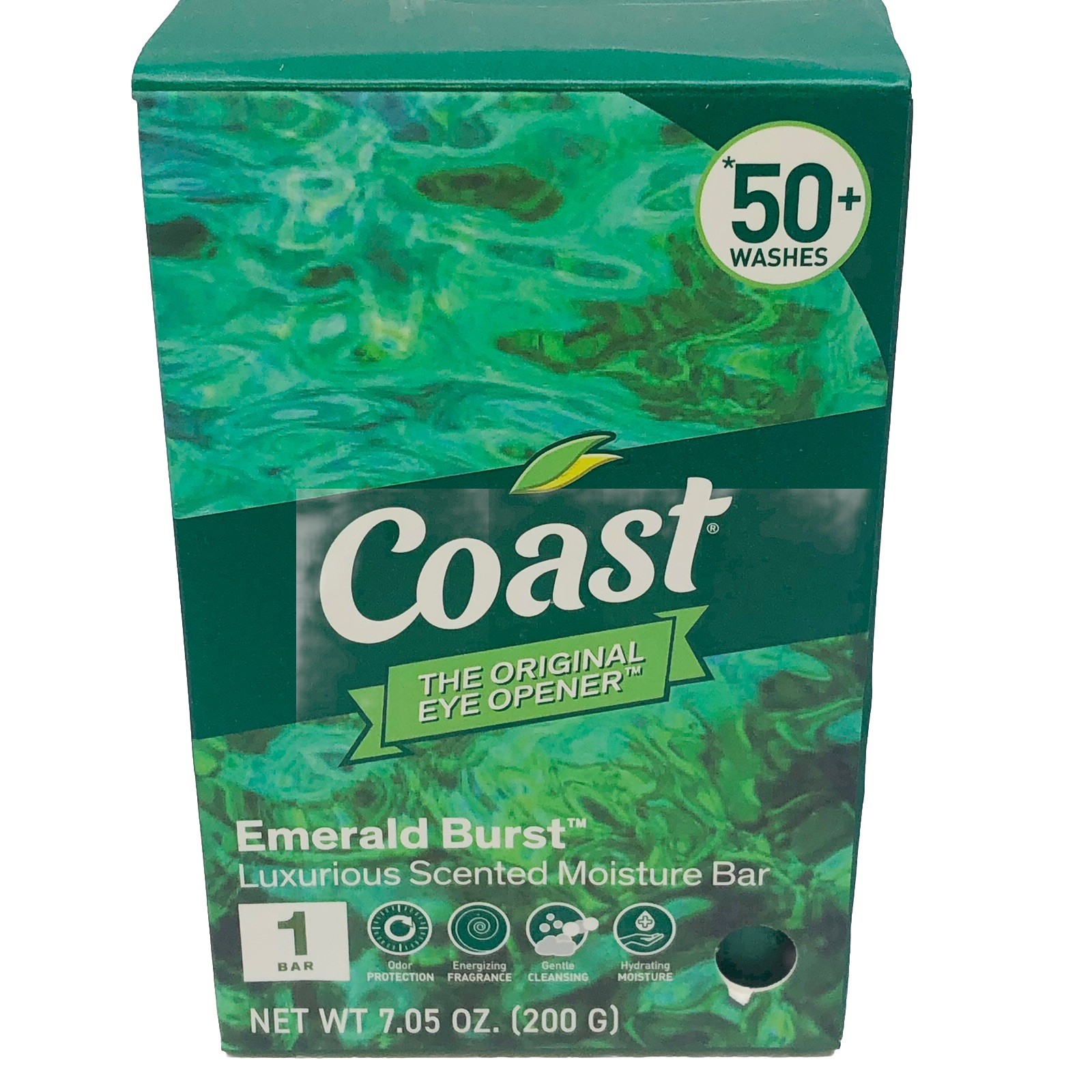4~ Coast® Emerald Burst Moisturizing Bar Soap 7.05 Oz each Lot of 4 ~ FREE SHIP