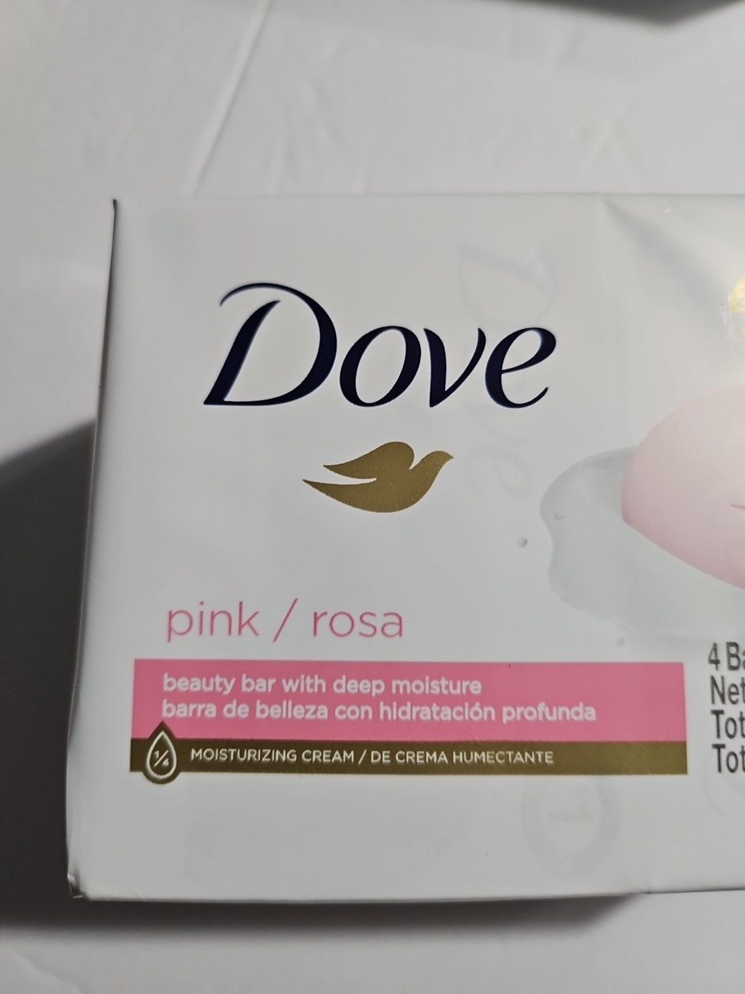 Dove Pink/Rosa Beauty Bar Soap 3.17 oz Each Peta Approved Lot Of 2 -8 Bars Total