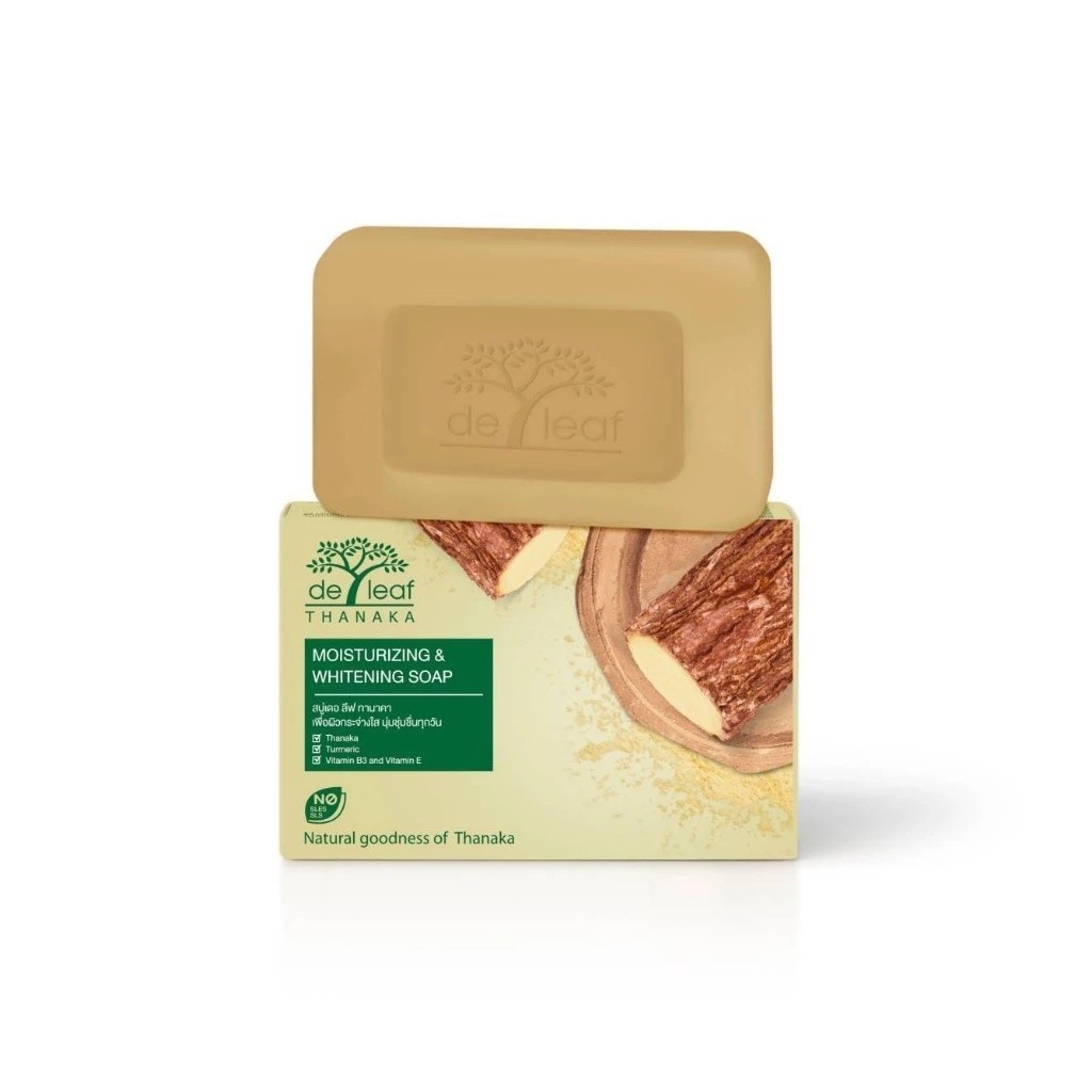 5x De Leaf Thanaka Moisturizing Bar Soap 100g | Gentle Herbal Soap