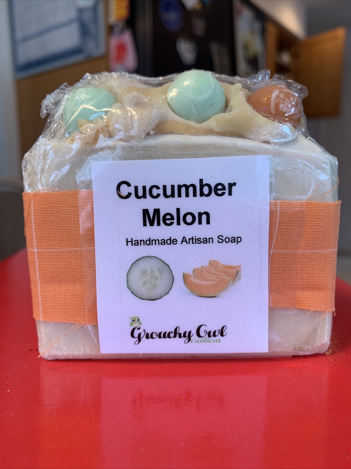 Cucumber Melon Handmade Artisan Soap Grouchy Girl Creations Sealed Brand New