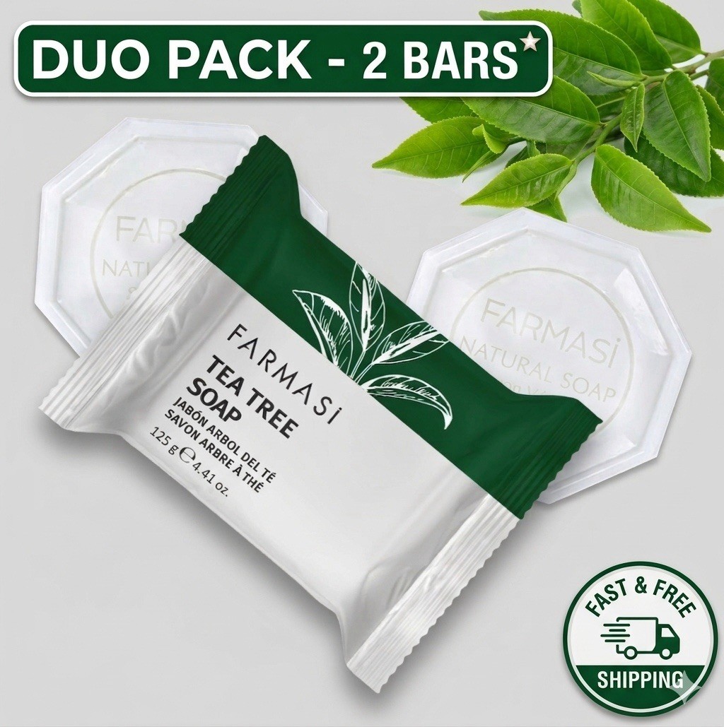 Set 2 Farmasi Tea Tree Soap Bar, Antibacterial. Free Shipping!!