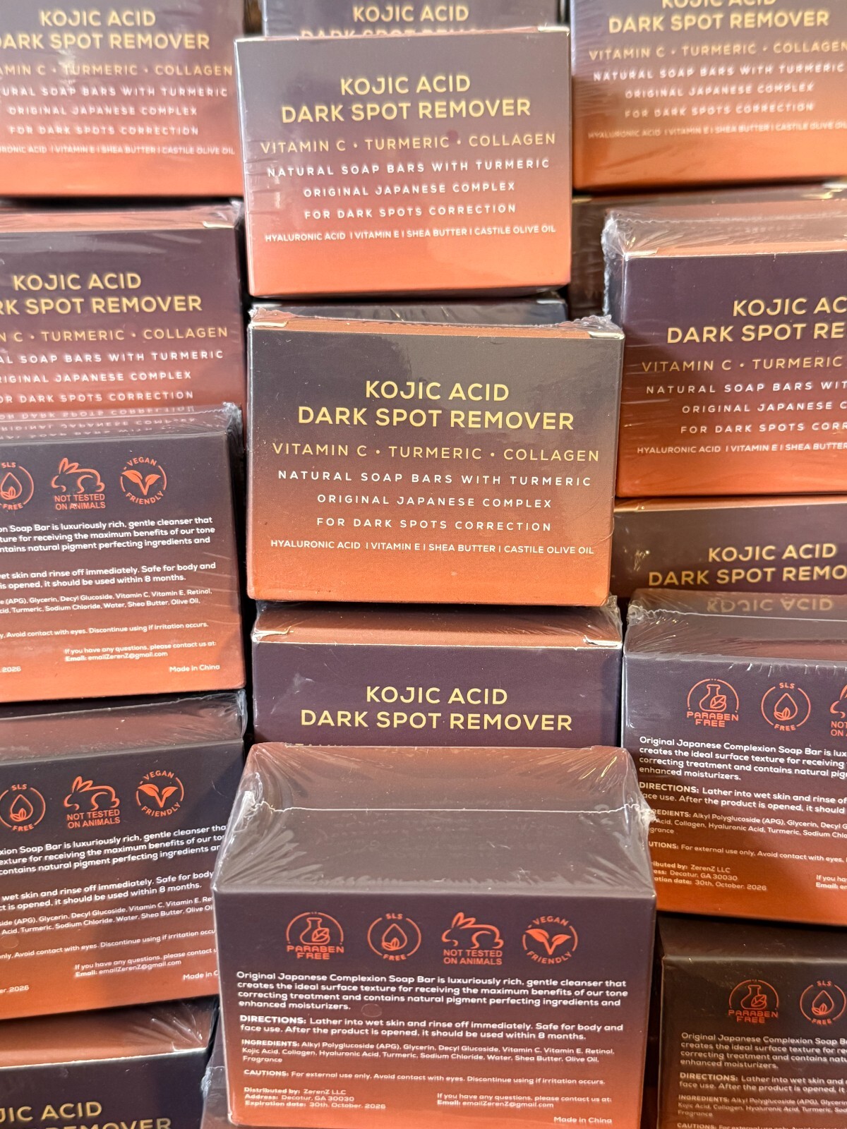 2-Pack Kojic Acid Soap Bars – Dark Spot Remover w/ Vitamin C, Retinol & Collagen