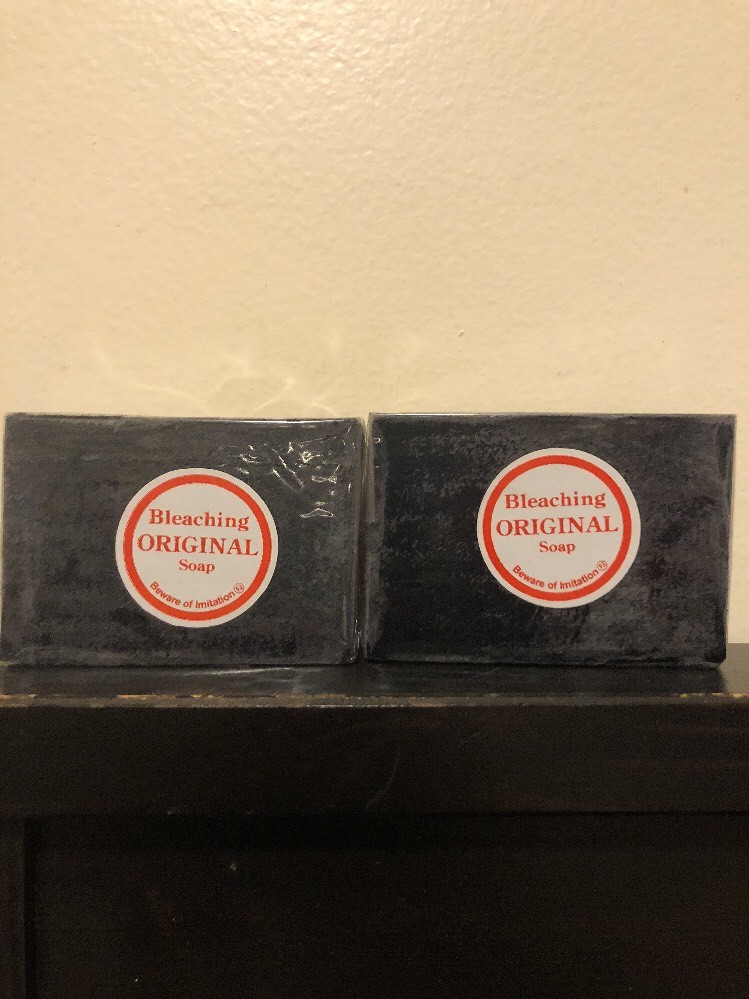2 x Original Black Licorice Skin Whitening Lightening Bleaching Soap. USA SELLER