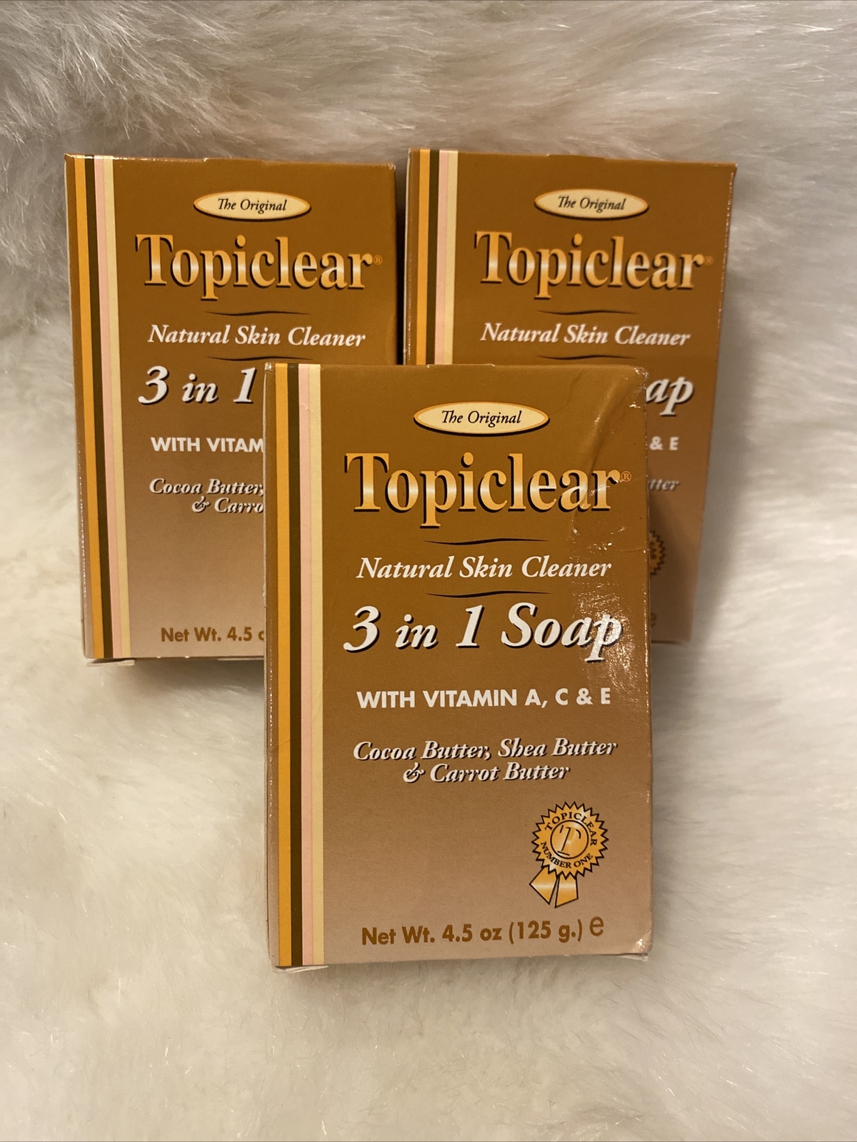 3 X Topi Clear Natural Skin Cleaner 3 In 1 Soap LOT OF 3 SOAPS